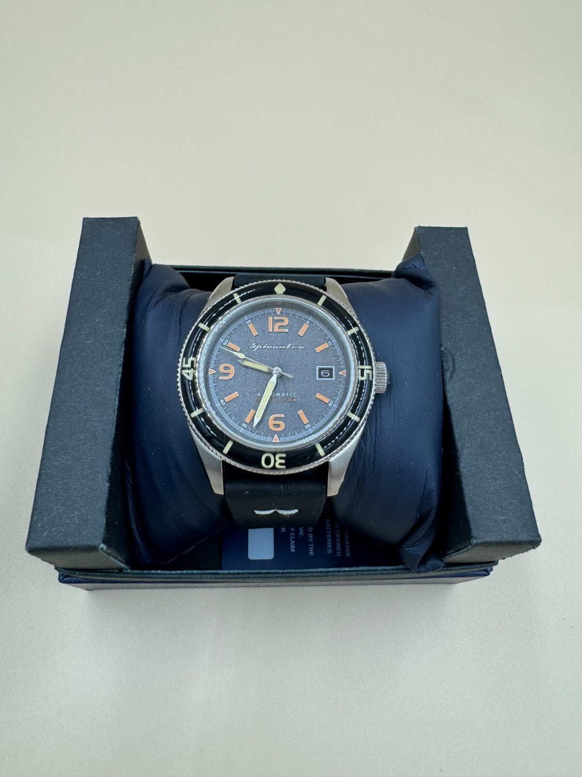 Spinnaker Fleuss SP-5055-03 Men's 43mm Stainless Steel Automatic Wristwatch Blac