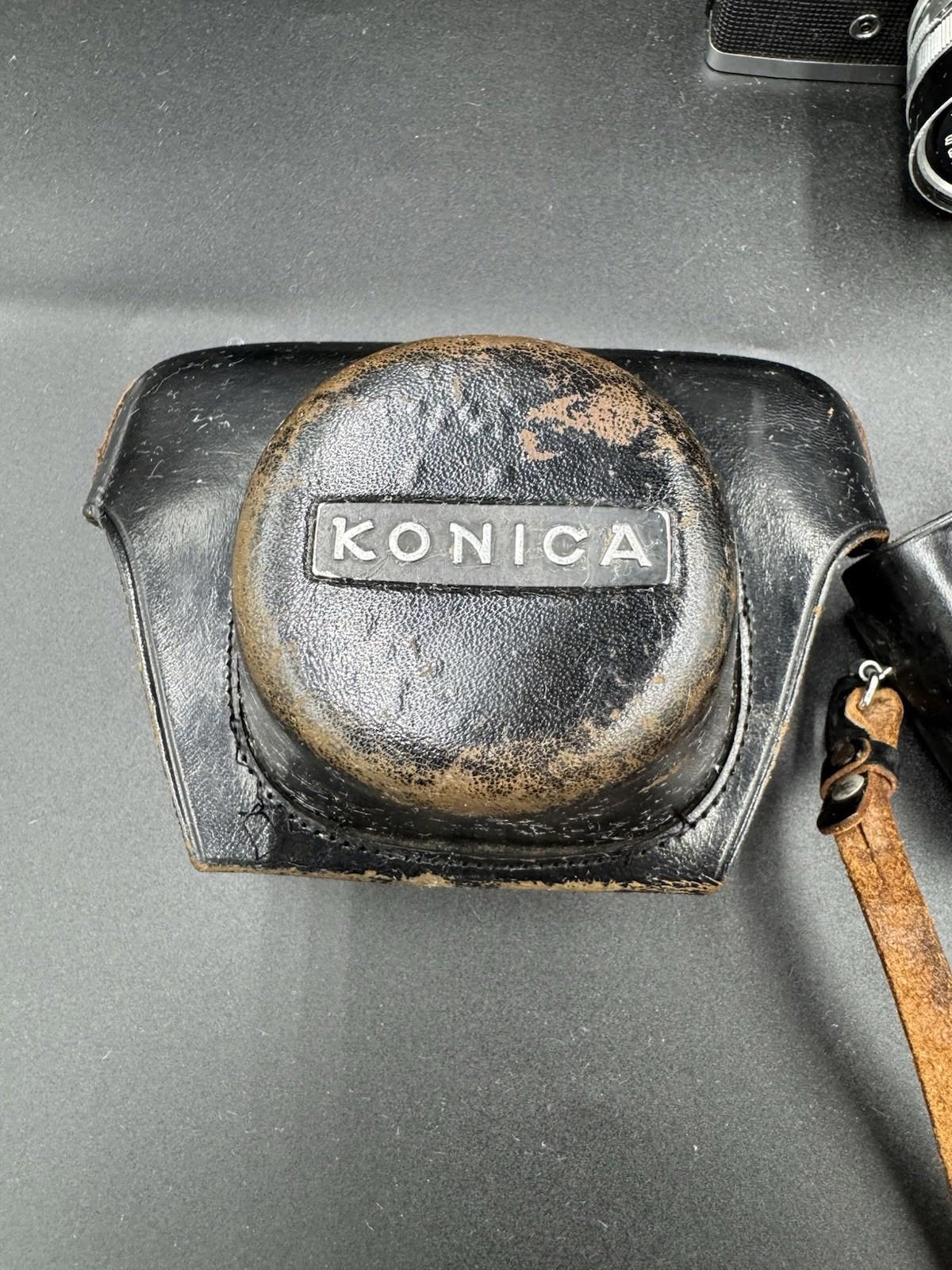 Konica Auto S2 35mm Camera with Hexanon 45mm  Lens & original cover - Untested G