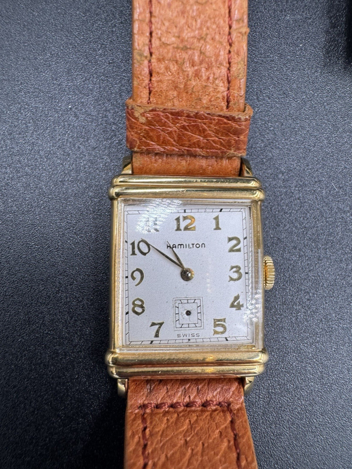 Hamilton Limited Edition No. 2148 22mm Gold Tank Quartz Watch 10k Gold Filled VG