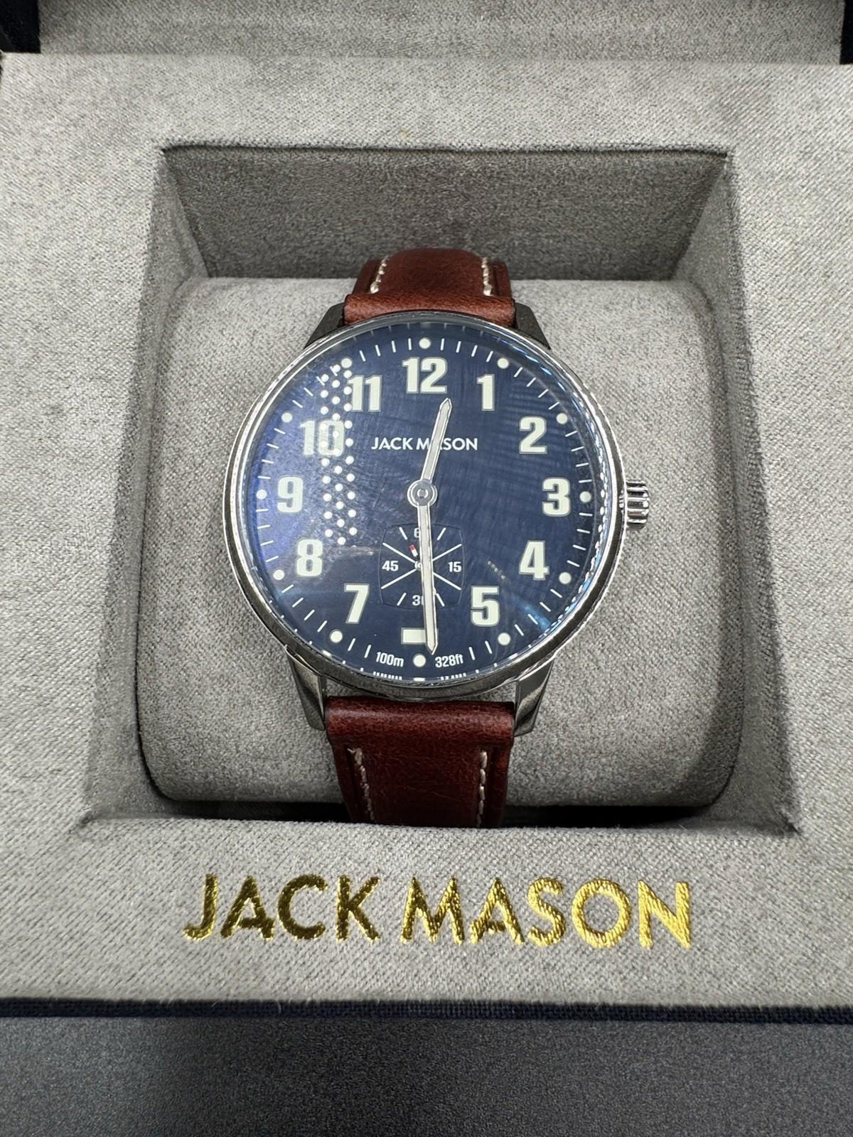 SOLD OUT Jack Mason Field Sub Second Quartz 38mm brown