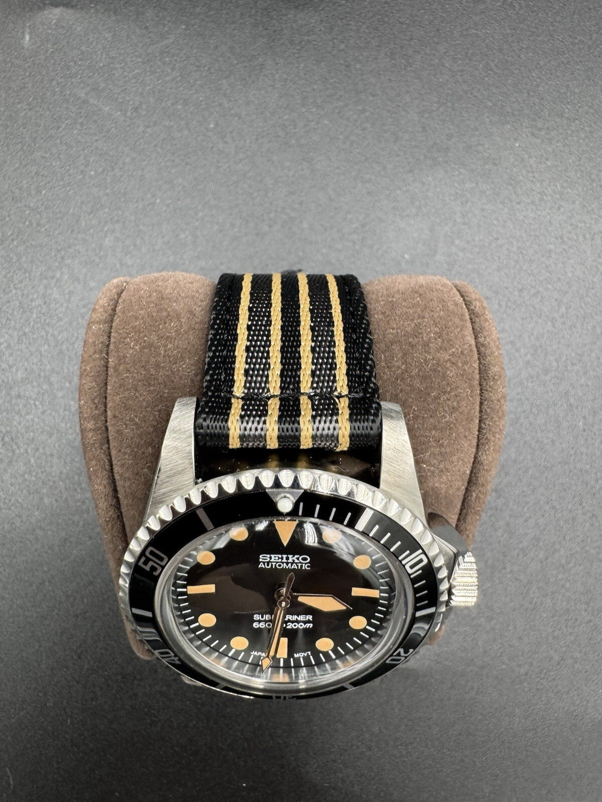 Seiko Submariner GMT Mod Men's 43mm Stainless Steel Automatic Wristwatch Custom