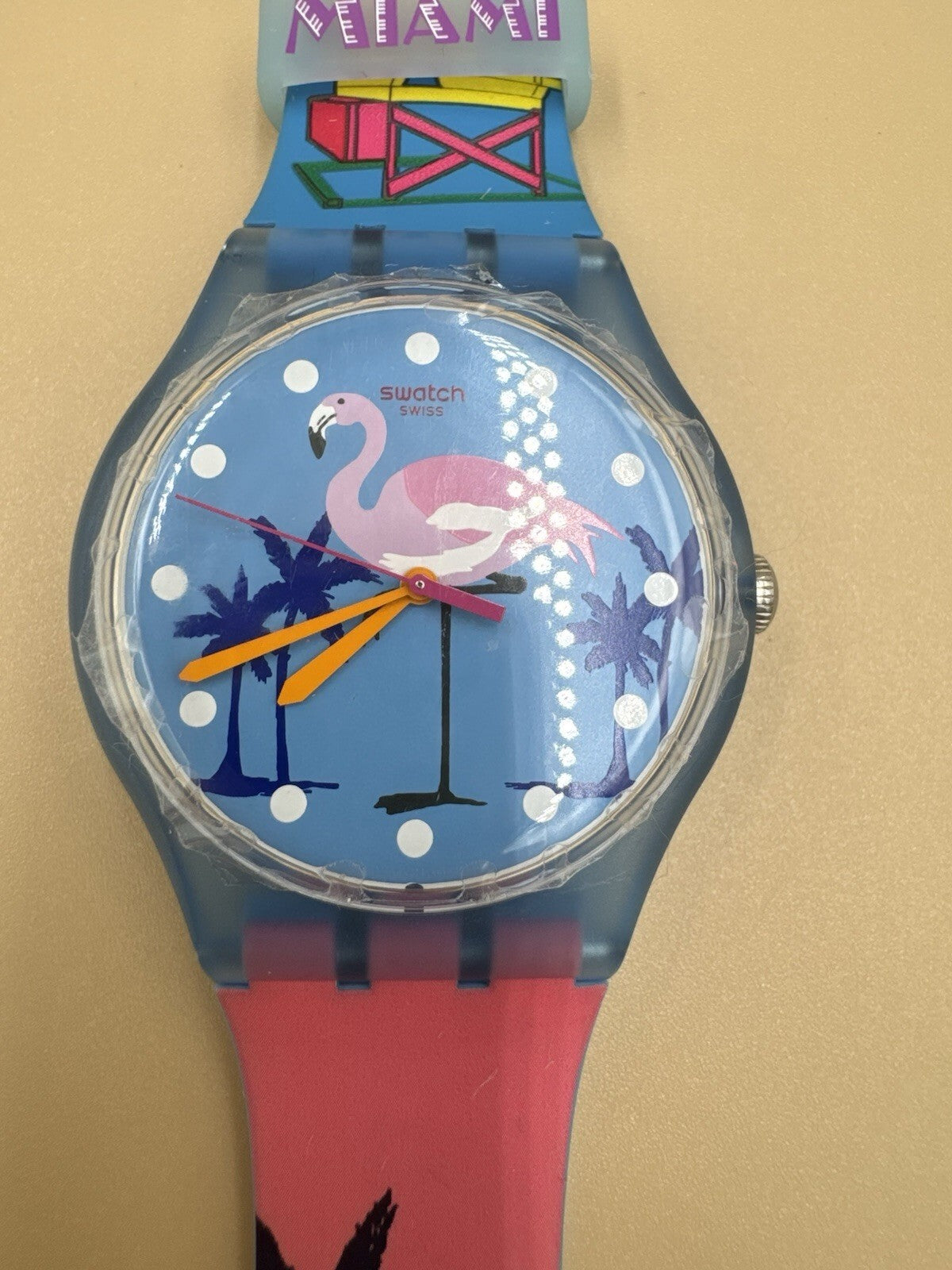 Swatch Watch MIAMI VIBES Limited Edition Art Deco Flare BRAND NEW GIFT BOX 2016