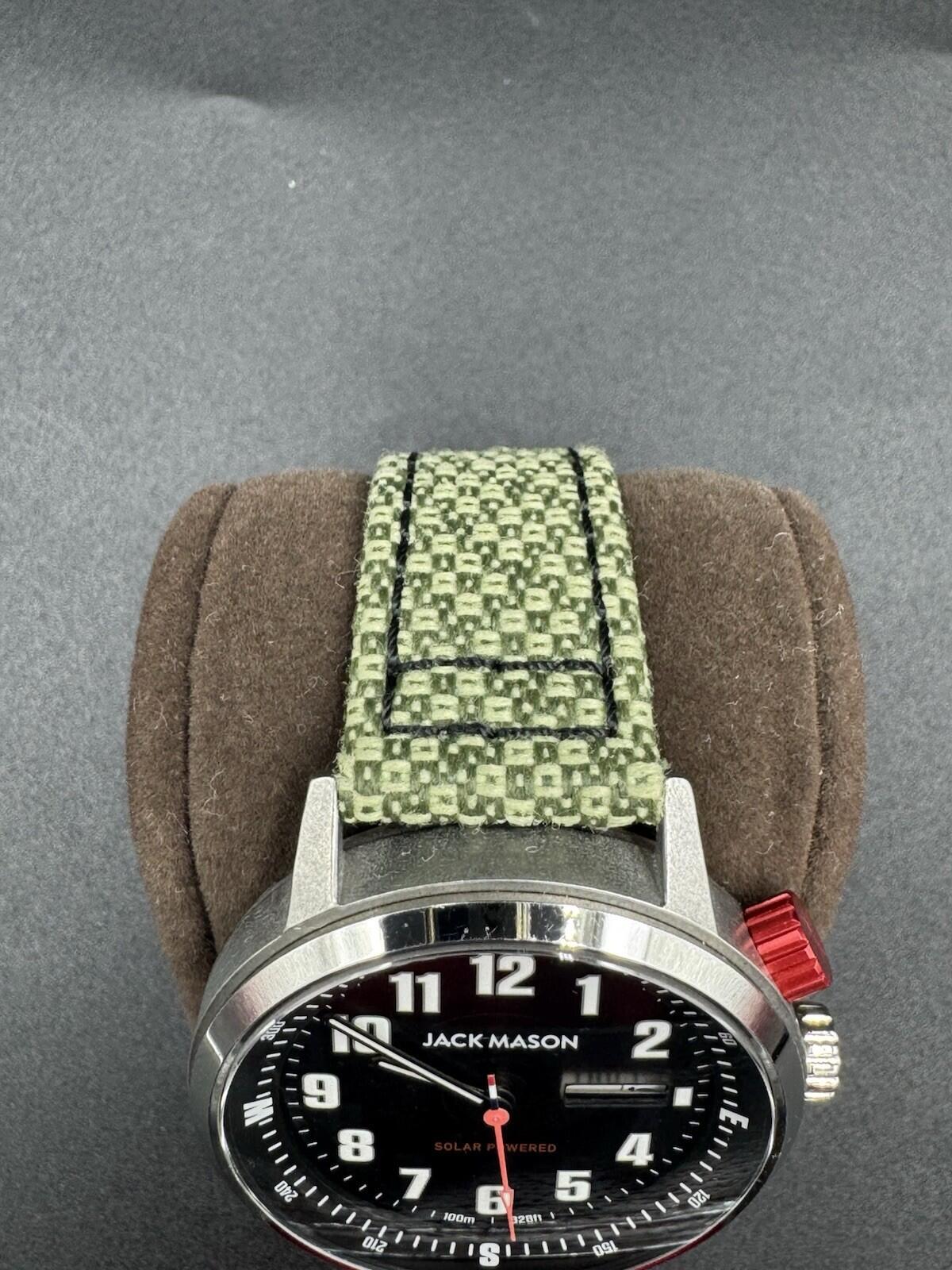 Jack Mason Solar Watch JM-F111-001 Siler Color Men's Recycled Material 100 meter