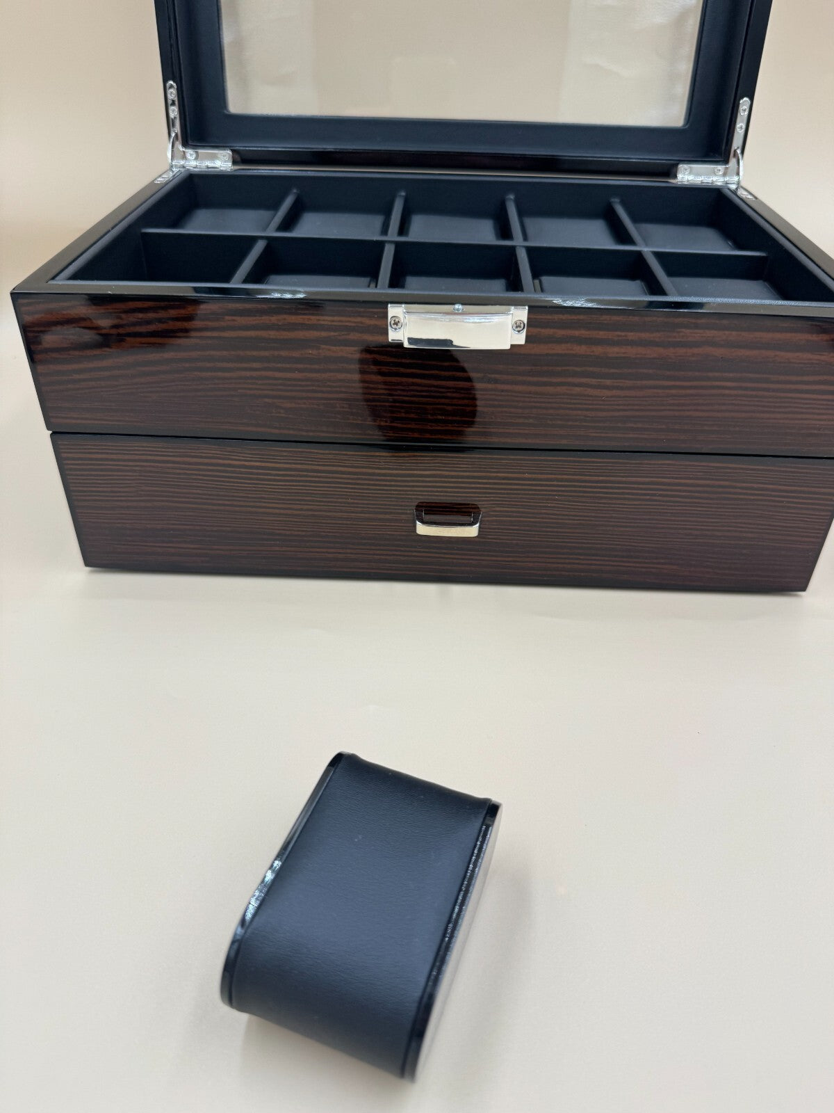 Bewishome Watch Box 20 Slots Watch Case For Men - Luxury Watch Organi Near Mint