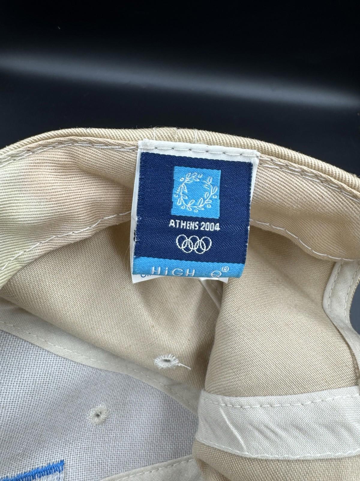 Vintage Athens 2004 Olympics High Official Hat Signed Stefano Baldini Marathon G