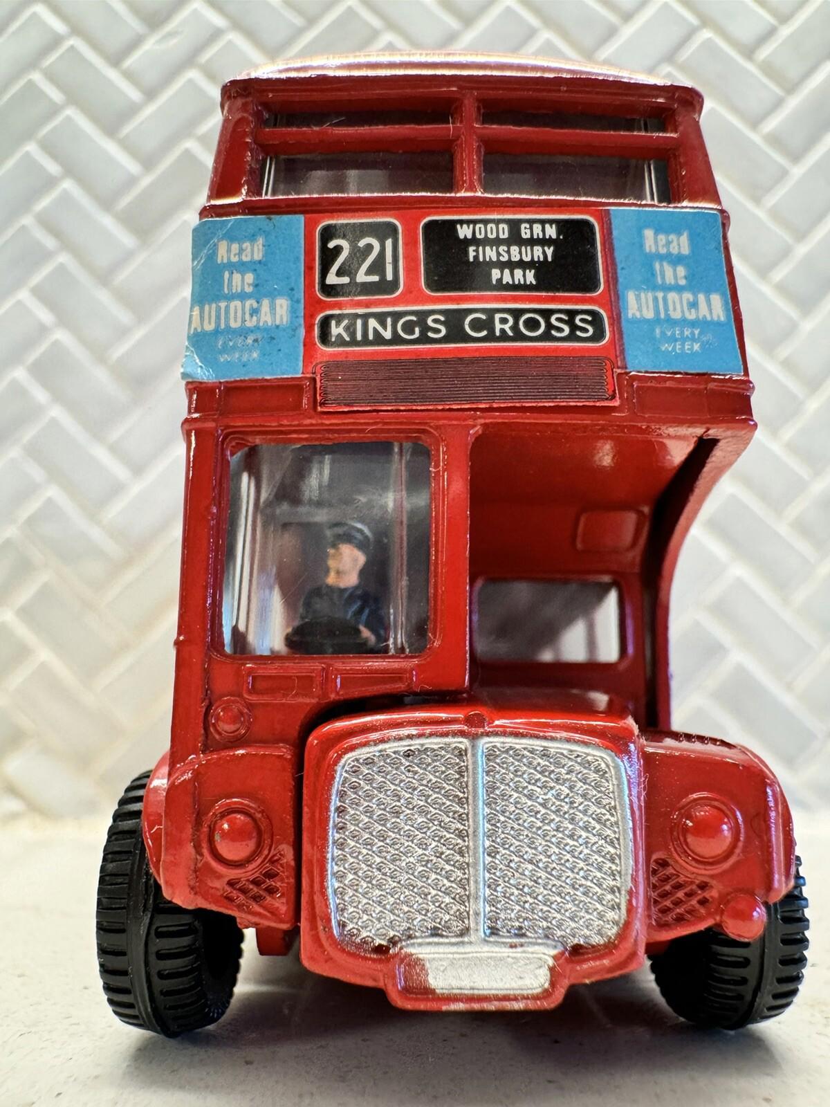Dinky Toys #289 1974 Routemaster Red London City Bus Visit Madame Tussaud's GC +