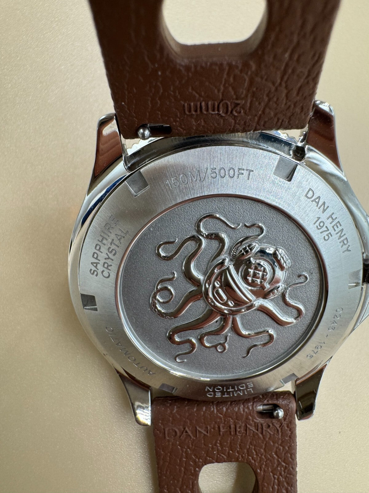 Dan Henry 1975 Skin Diver Watch Automatic Movement Limited Edition 0245 150m NM+