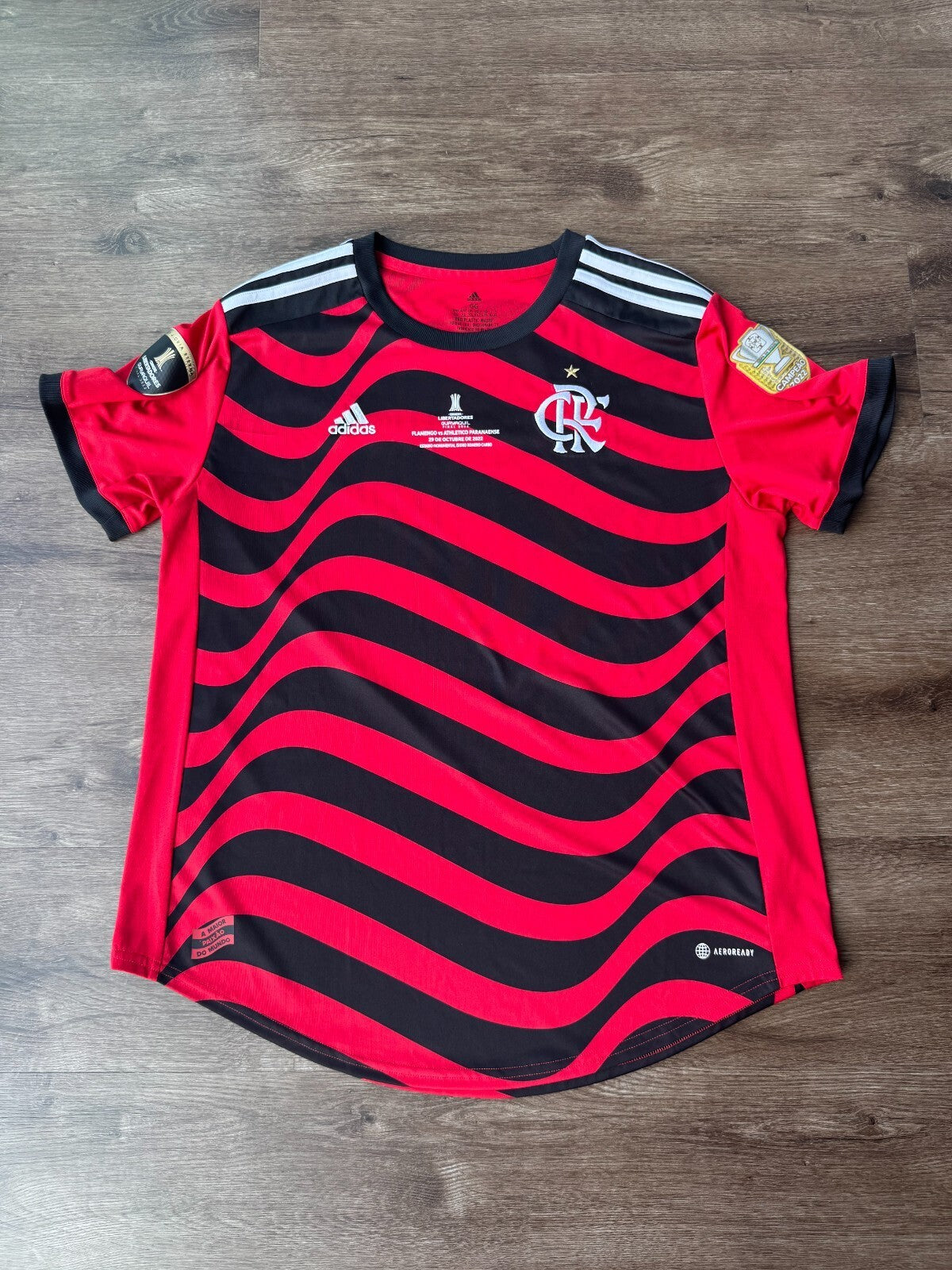Adidas Flamengo 2022 Libertadores Final Commemorative Jersey (GG) USA Medium Fit