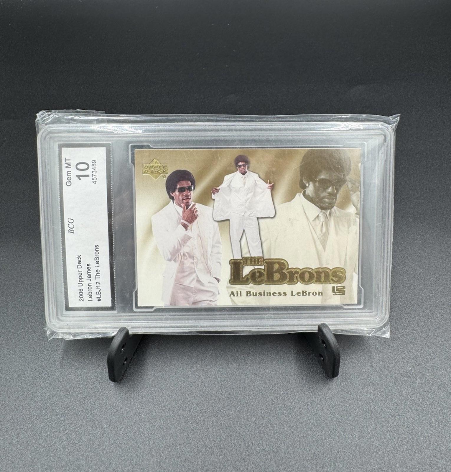 2006 Upper Deck The LeBrons LeBron James All Business White Suit #LBJ12 BCG 10