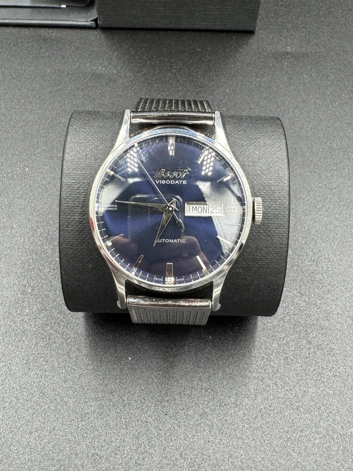 TISSOT HERITAGE VISODATE AUTOMATIC Blue Dial Swiss Made BOX