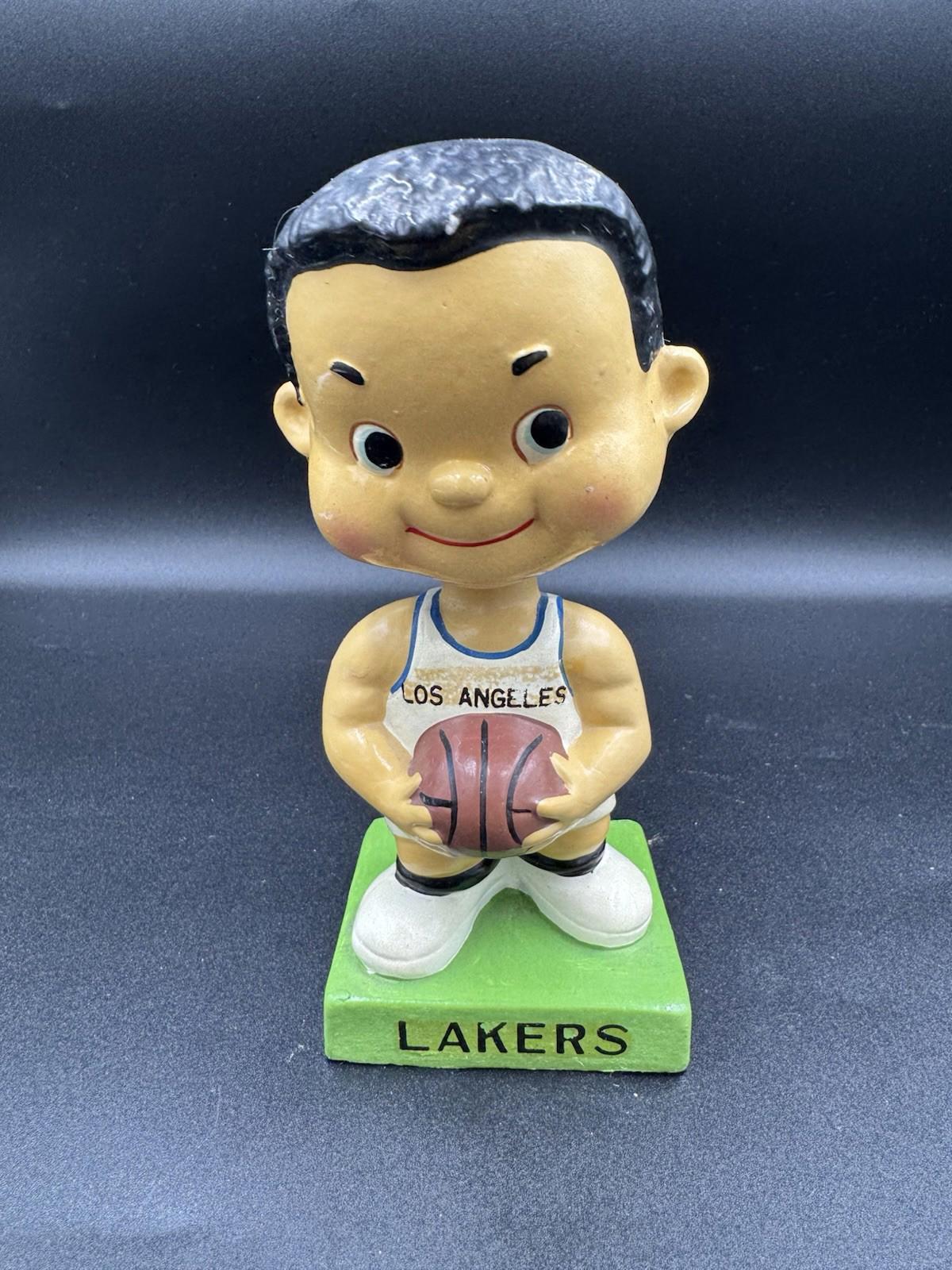 1960 Bobblehead Nodder Los Angeles Lakers Green Square Base