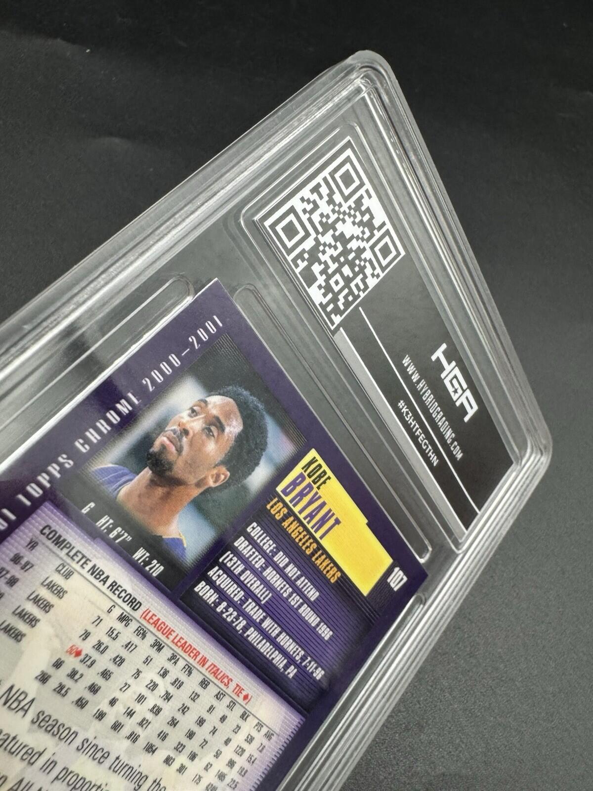 2000 Topps Chrome Kobe Bryant #107 HGA 9 Mint Grade Los Angeles Lakers Purple 8