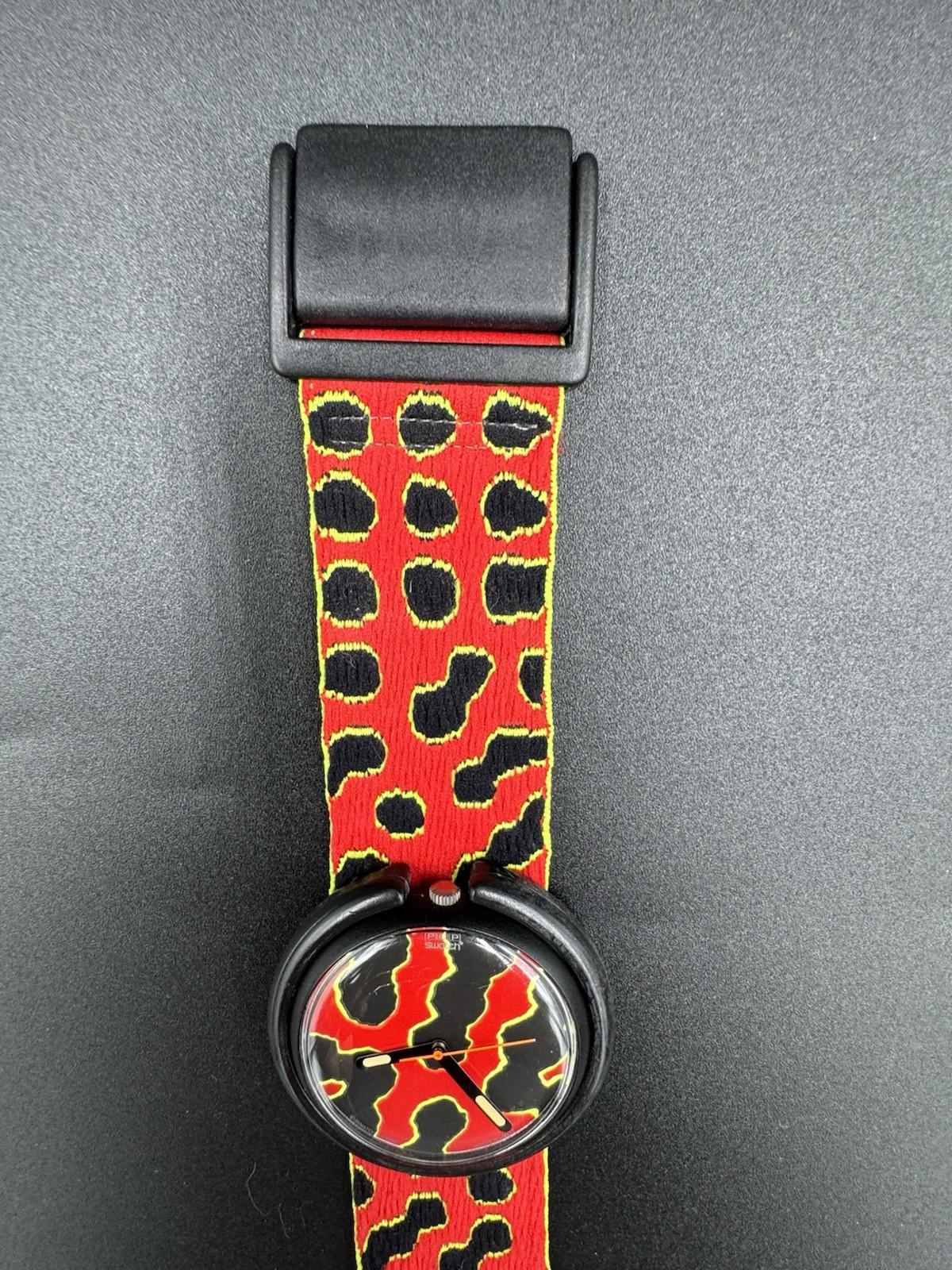 Rare 1988 Pop Swatch PWBB104 Trifoli Animal Quartz Watch