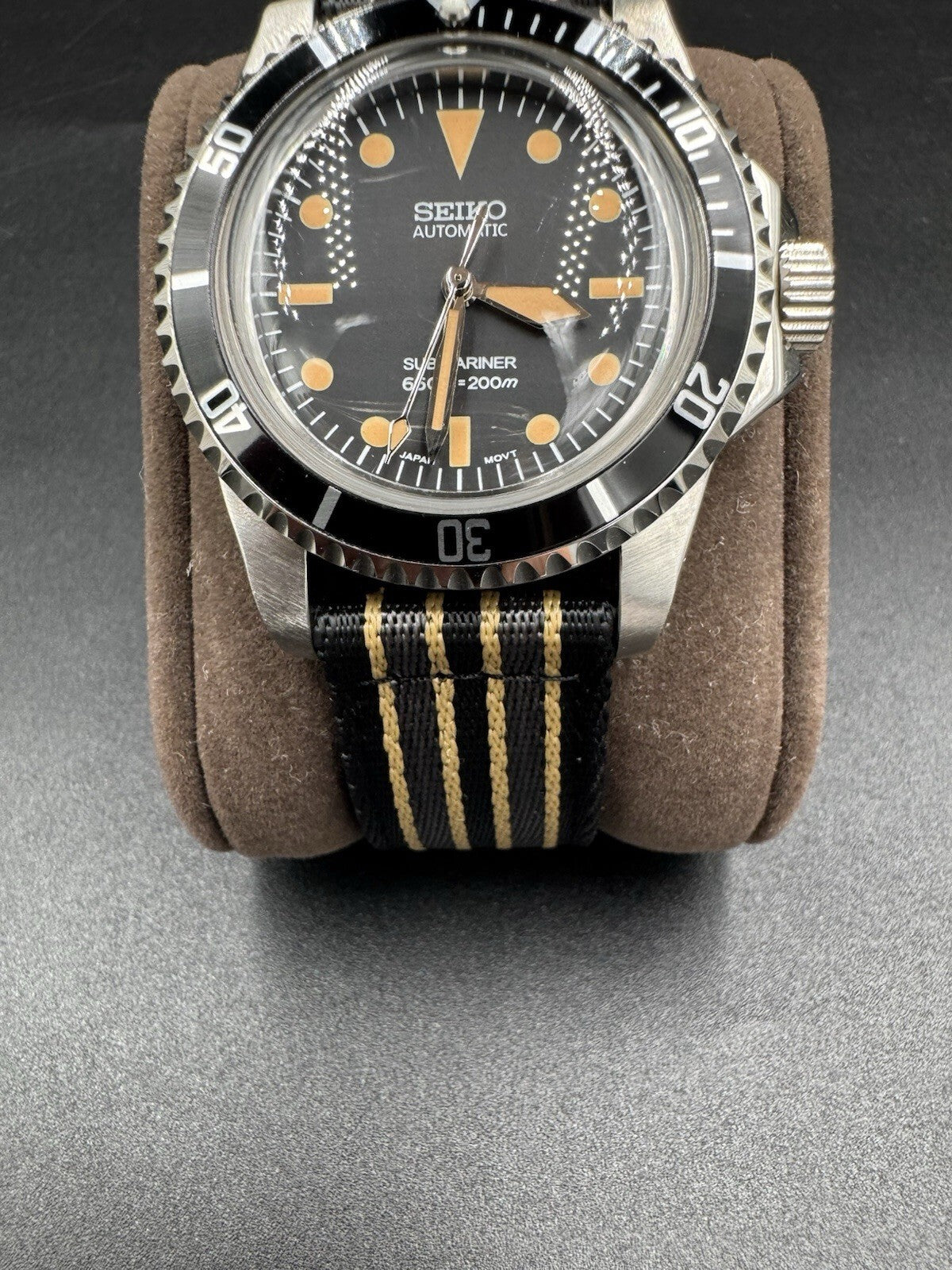 Seiko Submariner GMT Mod Men's 43mm Stainless Steel Automatic Wristwatch Custom