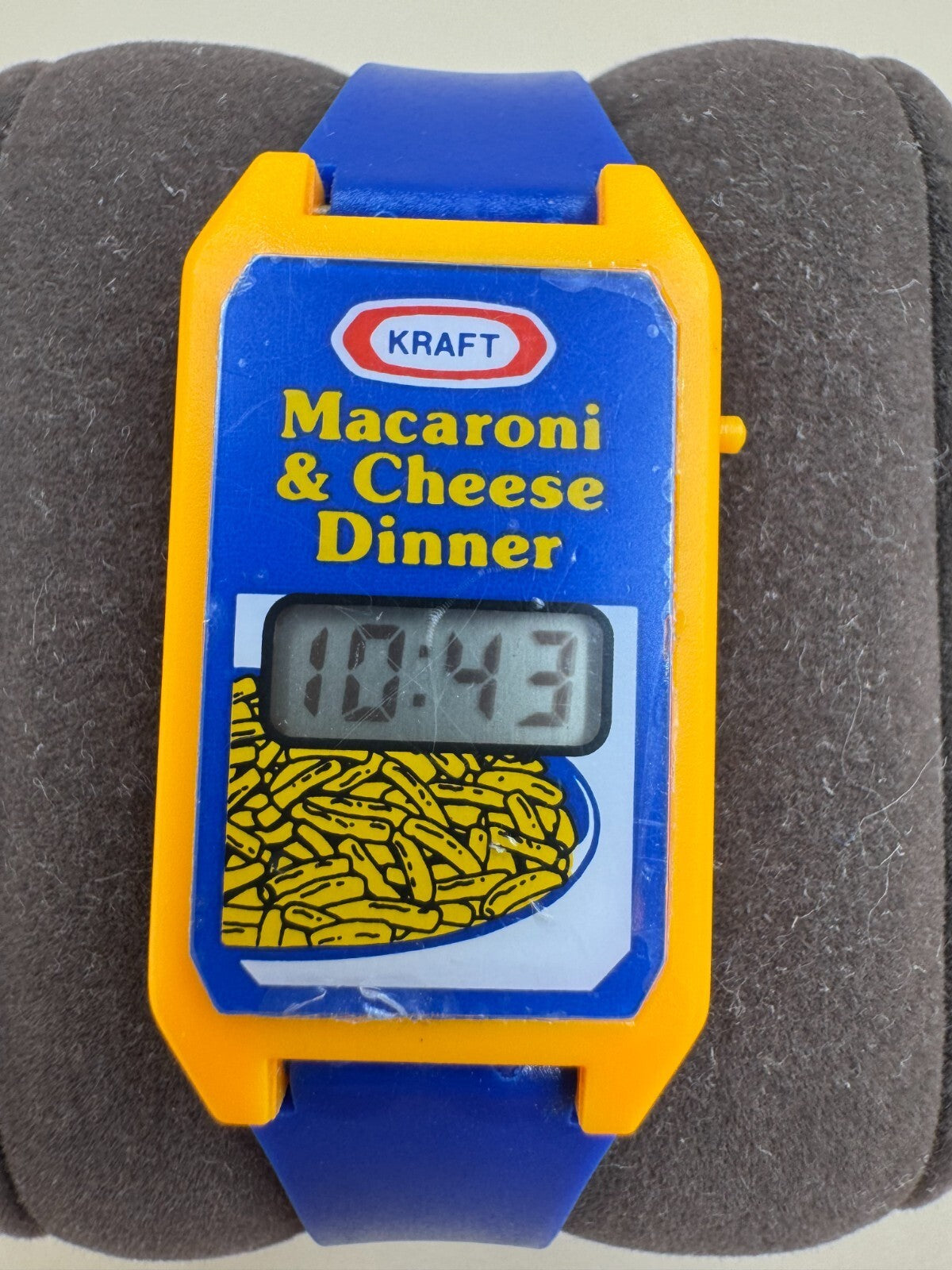 Kraft Macaroni & Cheese Dinner Digital Watch Running with Original Plastic Film