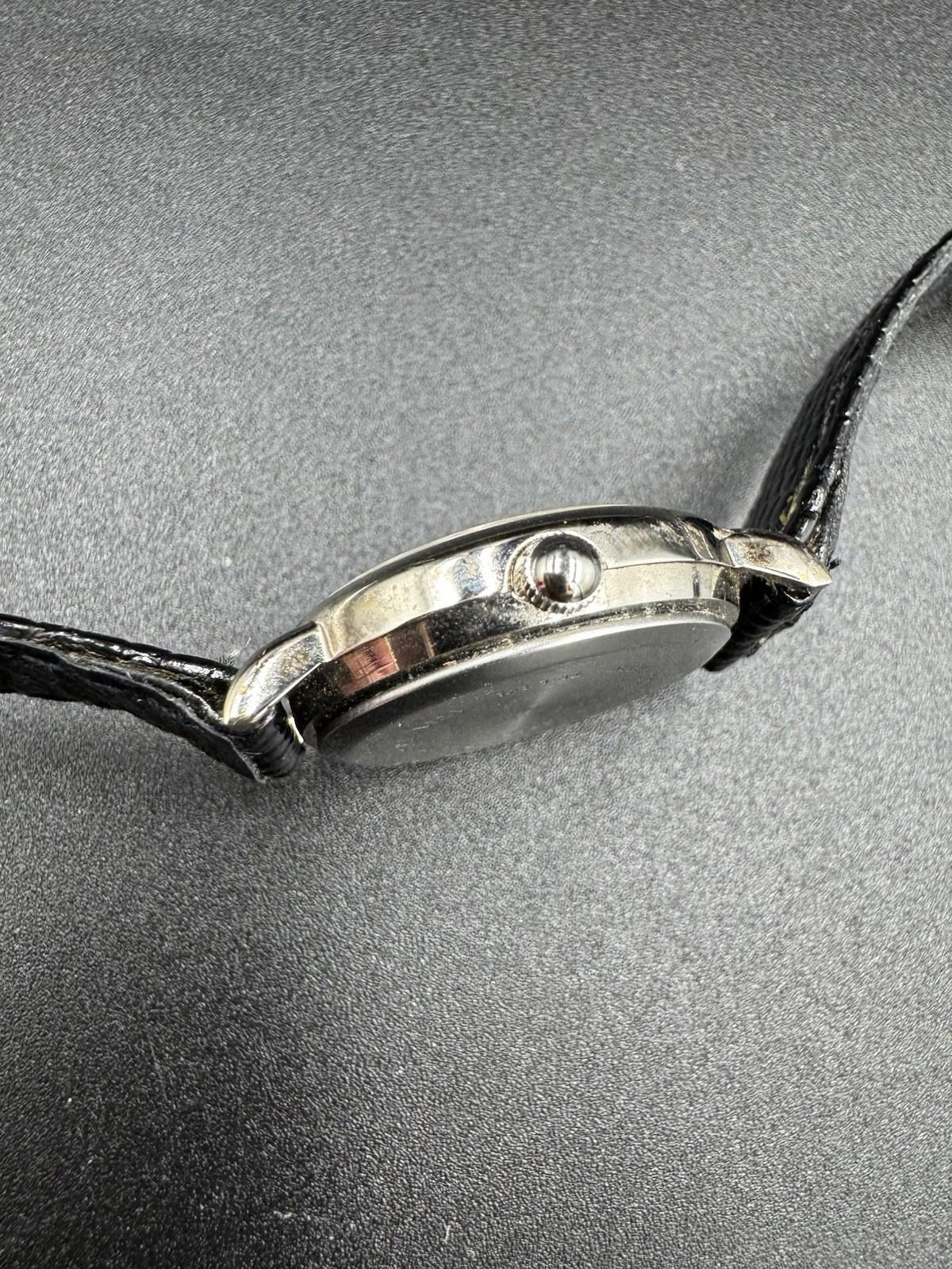 Vintage Collezio Ladies Quartz Watch Gold Dial Black Lizard Strap Japan Movement