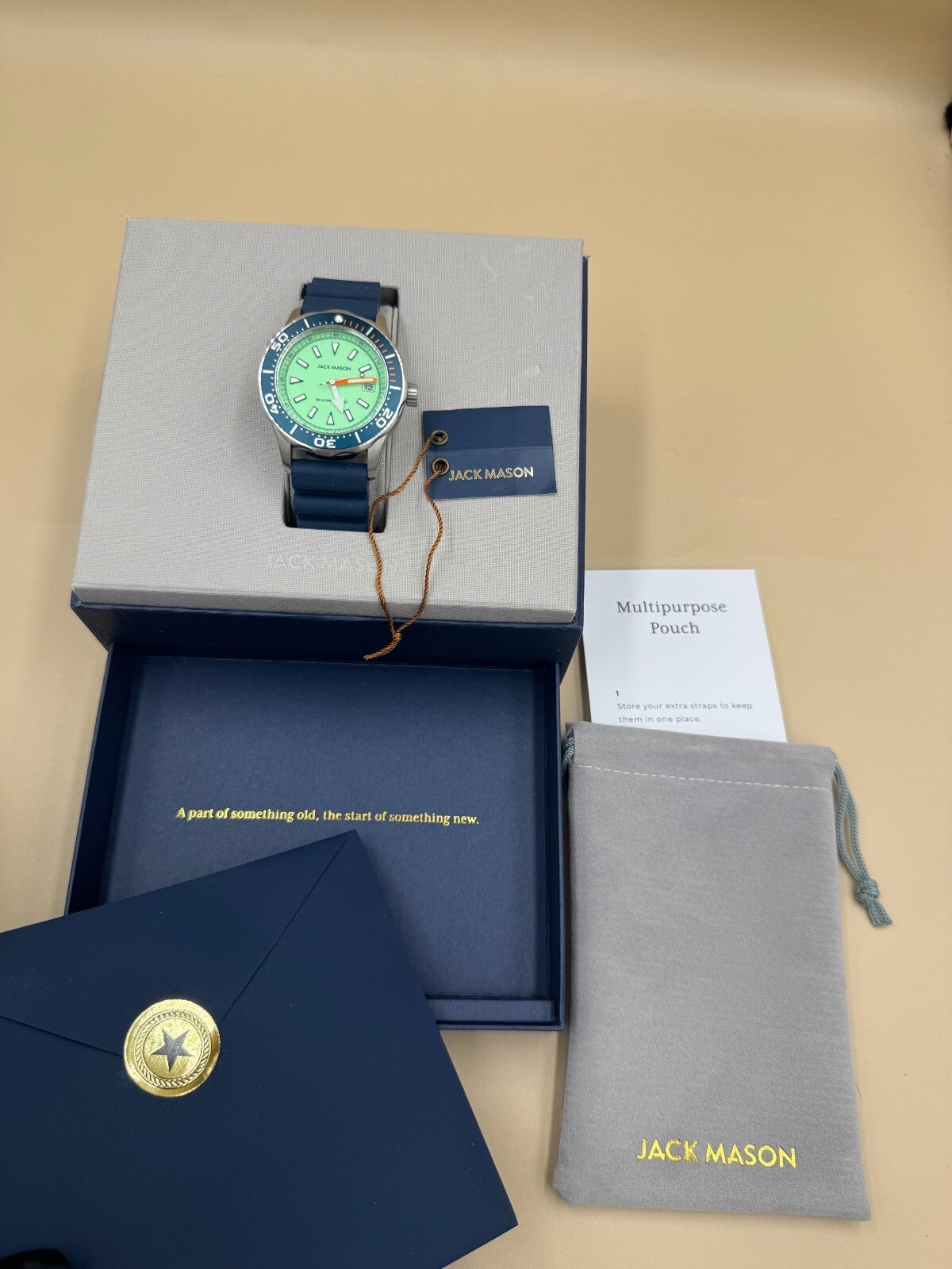 Jack Mason JM-D111-001 Quartz Diver Watch New with Tags