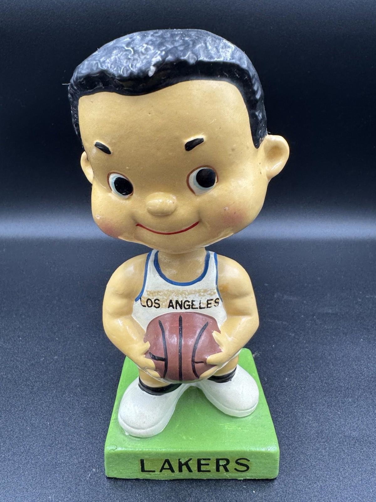 1960 Bobblehead Nodder Los Angeles Lakers Green Square Base