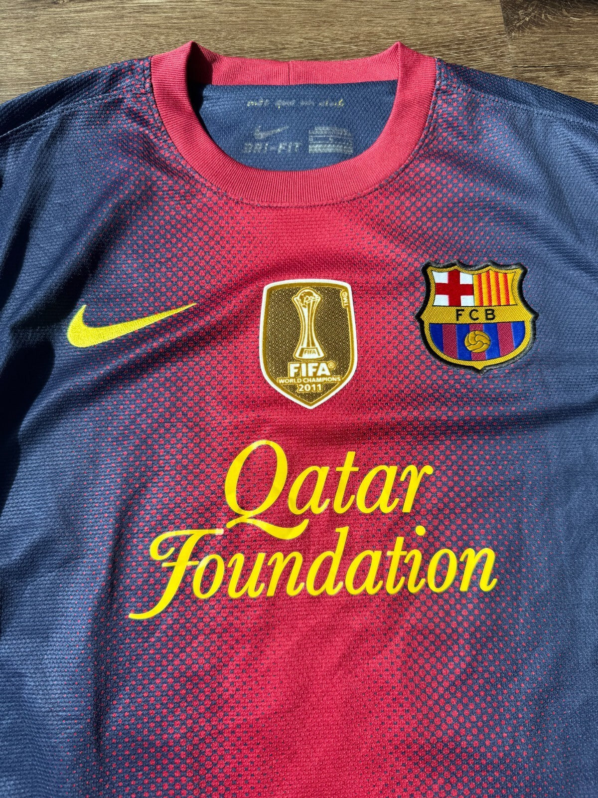 Barcelona 2012- 2013 Home football Nike Long Sleeve Jersey #10 Messi Size Medium