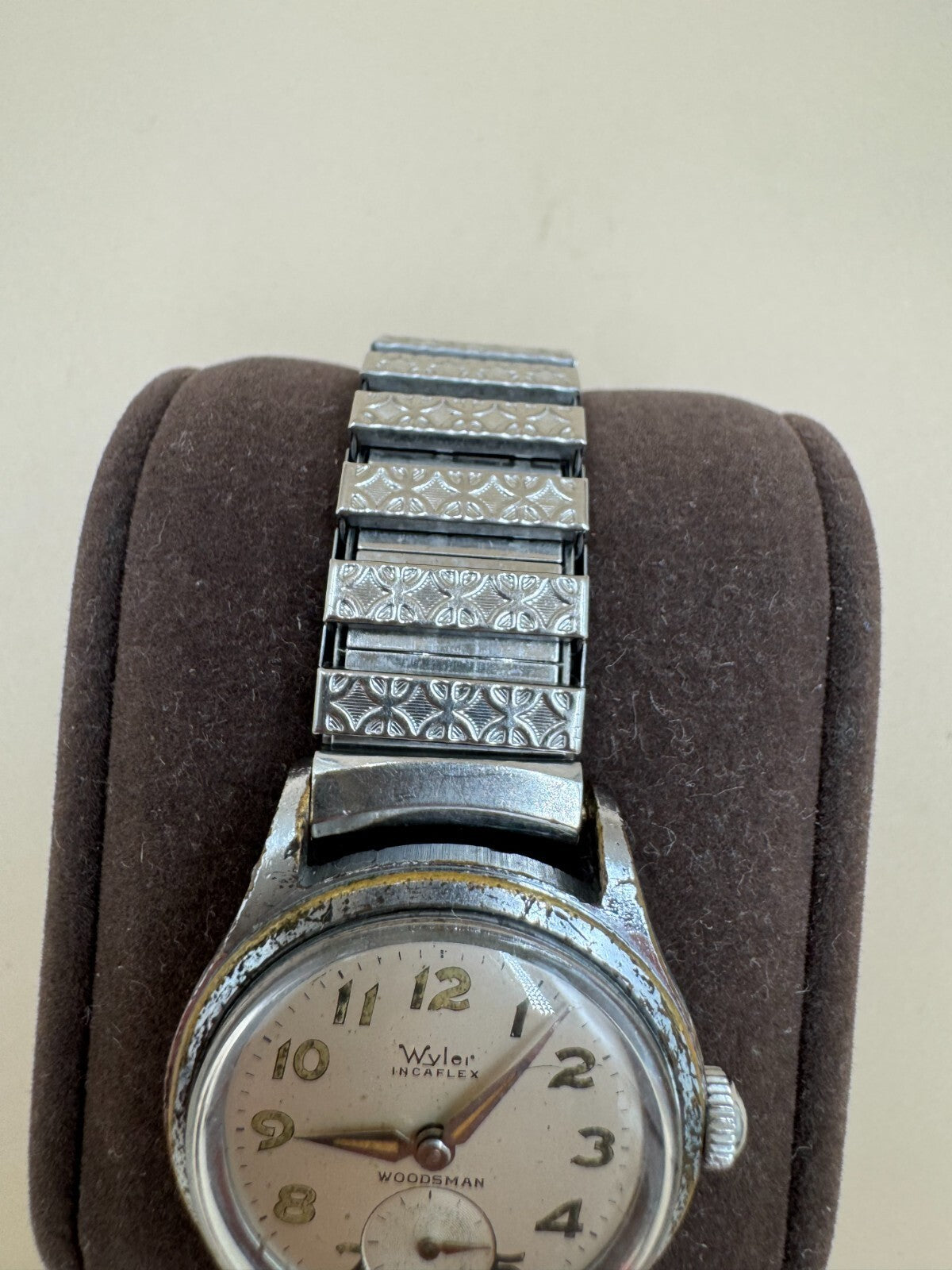 Wyler Incaflex Woodsman Manual Wind Watch Swiss Sub-Seconds Serviced Rare Dial G
