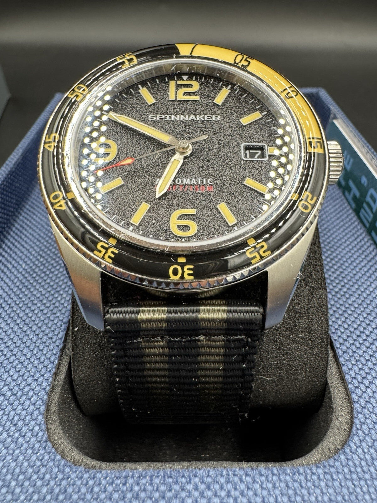 Spinnaker Fleuss Stainless Steel 43mm Japanese Automatic Wristwatch Black Dial M