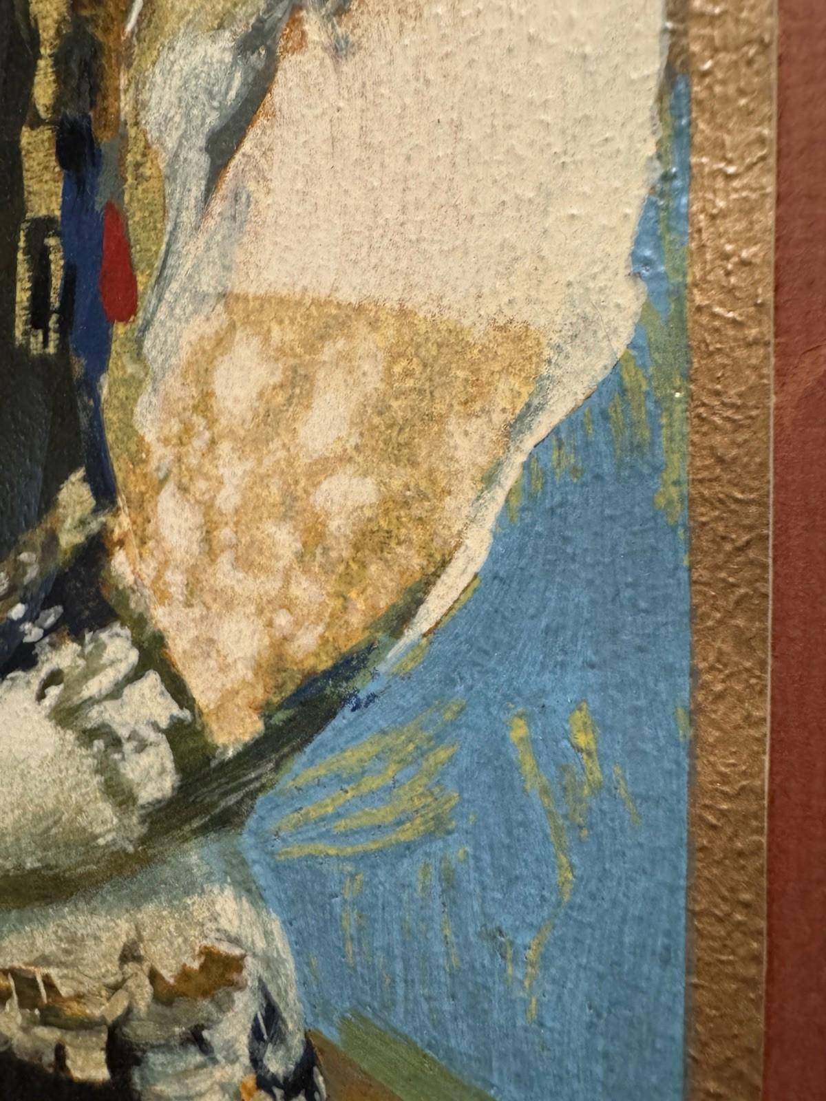 Salvatore Fiume Somale Painting P.A. Controlled Fauve Stamp