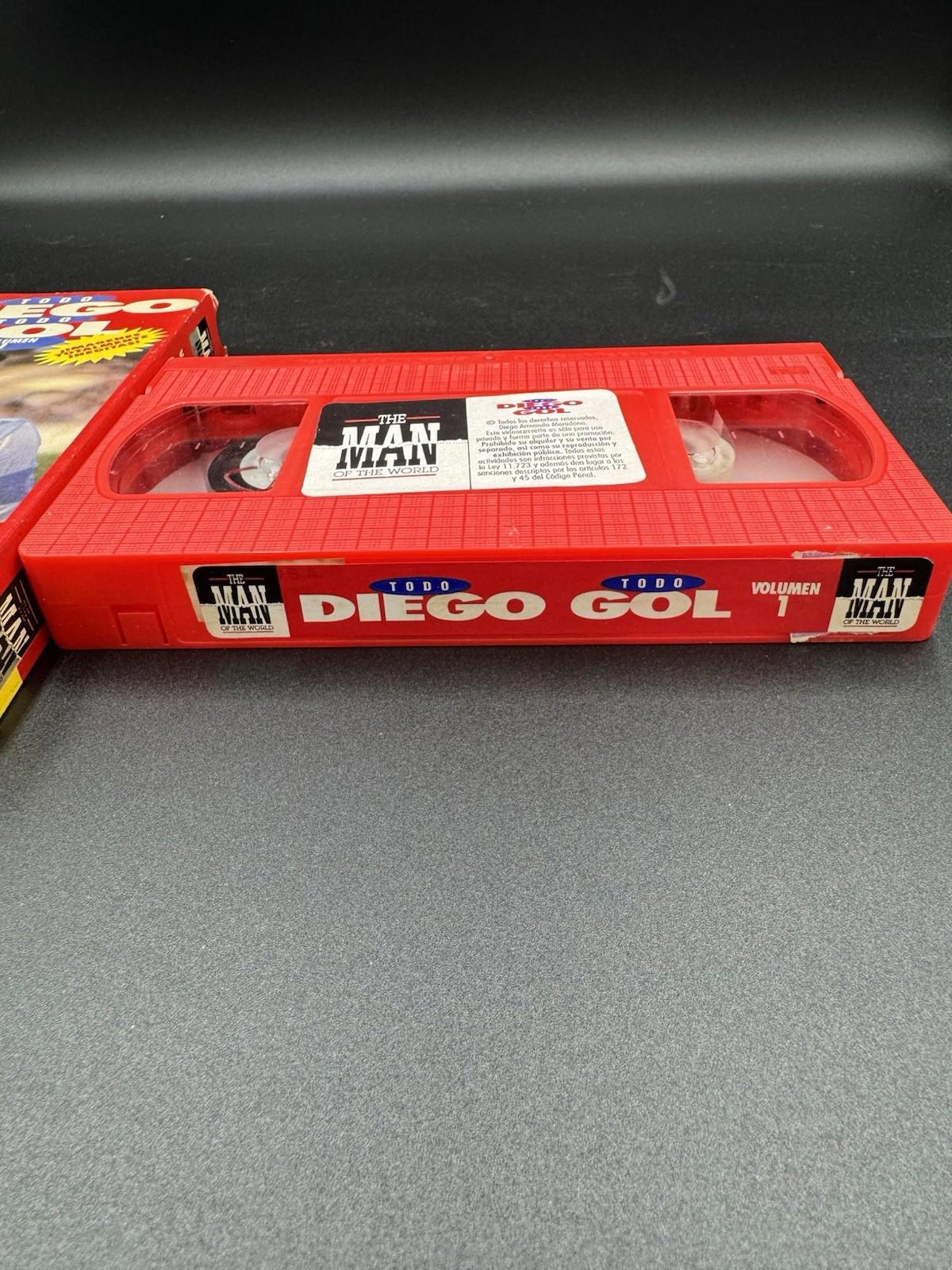 Todo Diego Todo Gol Volumen 1 Maradona Soccer VHS Video Tape