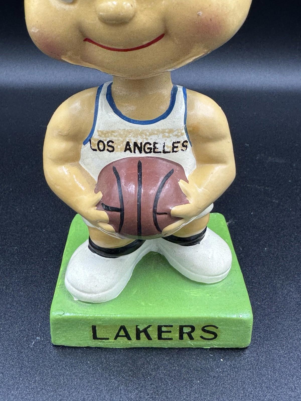 1960 Bobblehead Nodder Los Angeles Lakers Green Square Base