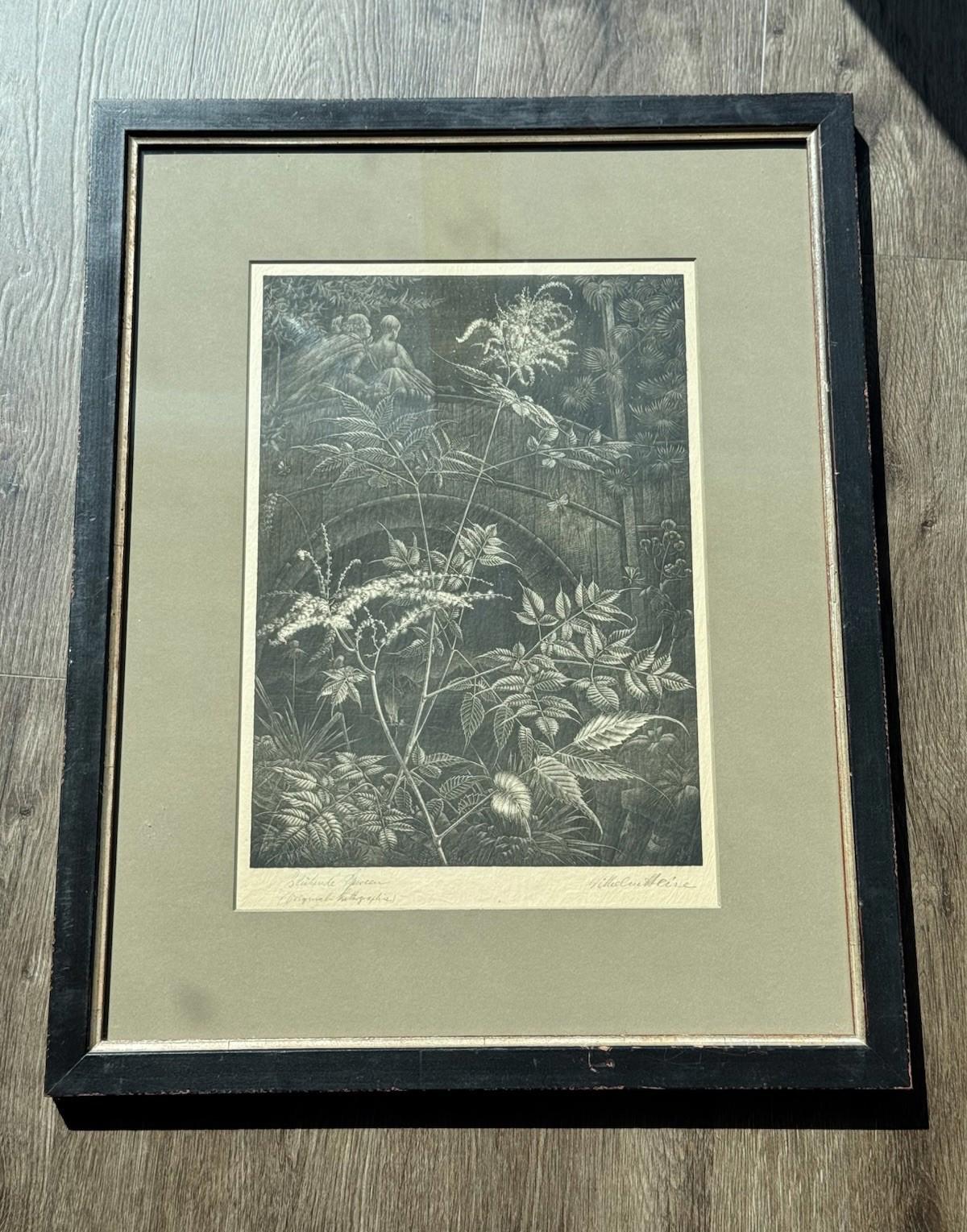 Wilhelm Heise Bluehende Spieren 1925 Lithograph Nocturnal