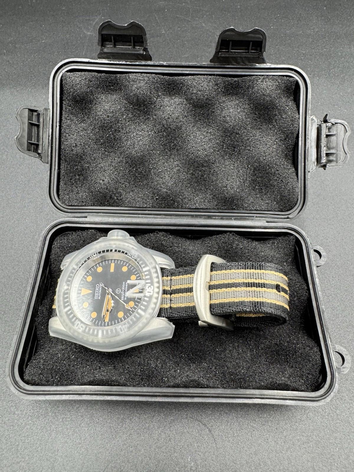 Brand New Black Seiko MODified Automatic Sub Men’s Watch 40mm NH35 Built In USA