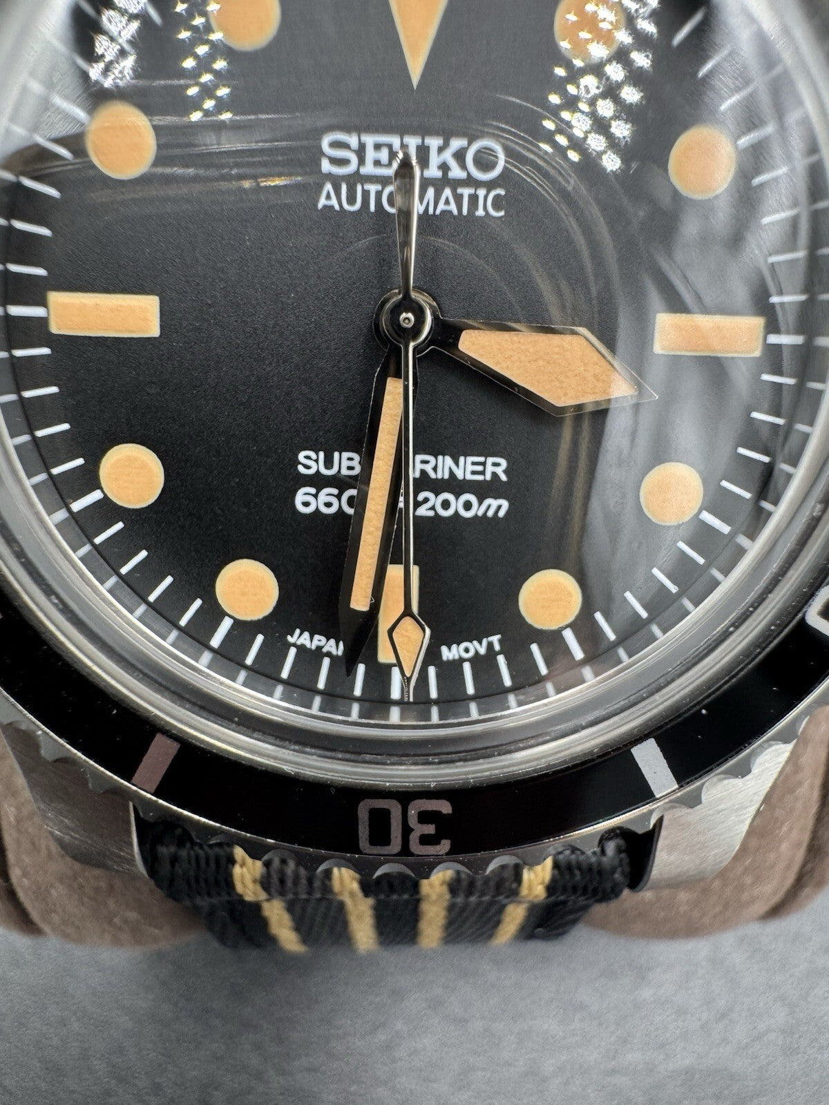 Seiko Submariner GMT Mod Men's 43mm Stainless Steel Automatic Wristwatch Custom