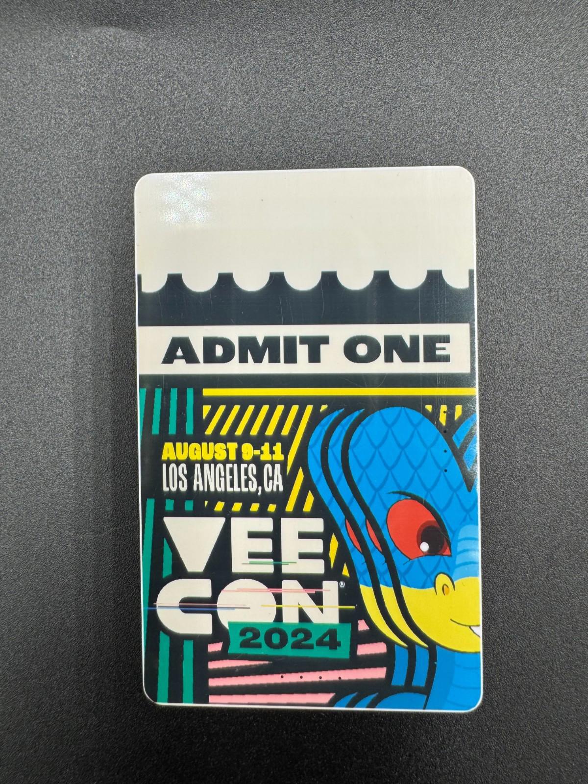 Rare VeeCon 2024 Physical Ticket VeeFriends Gary Vaynerchuk Collectible Admit 1