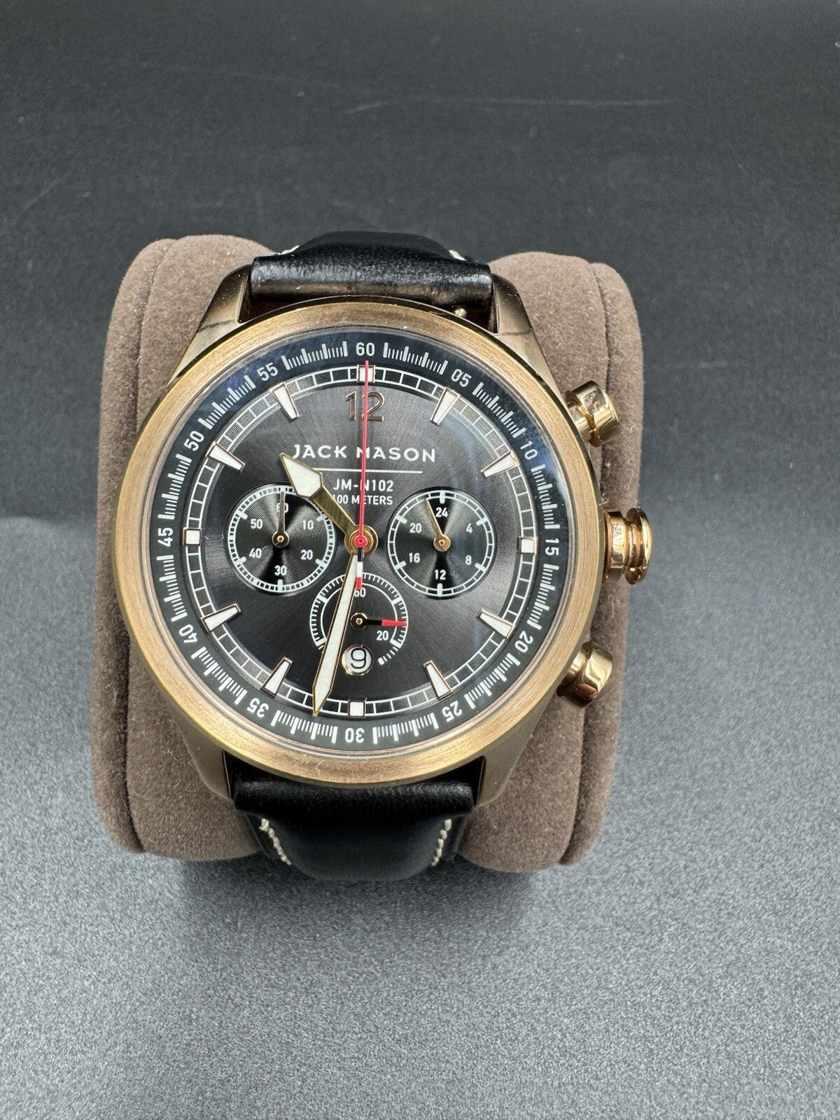 Jack Mason Nautical Chronograph Grey Dial Watch JM-N102-025 Excellent Condition