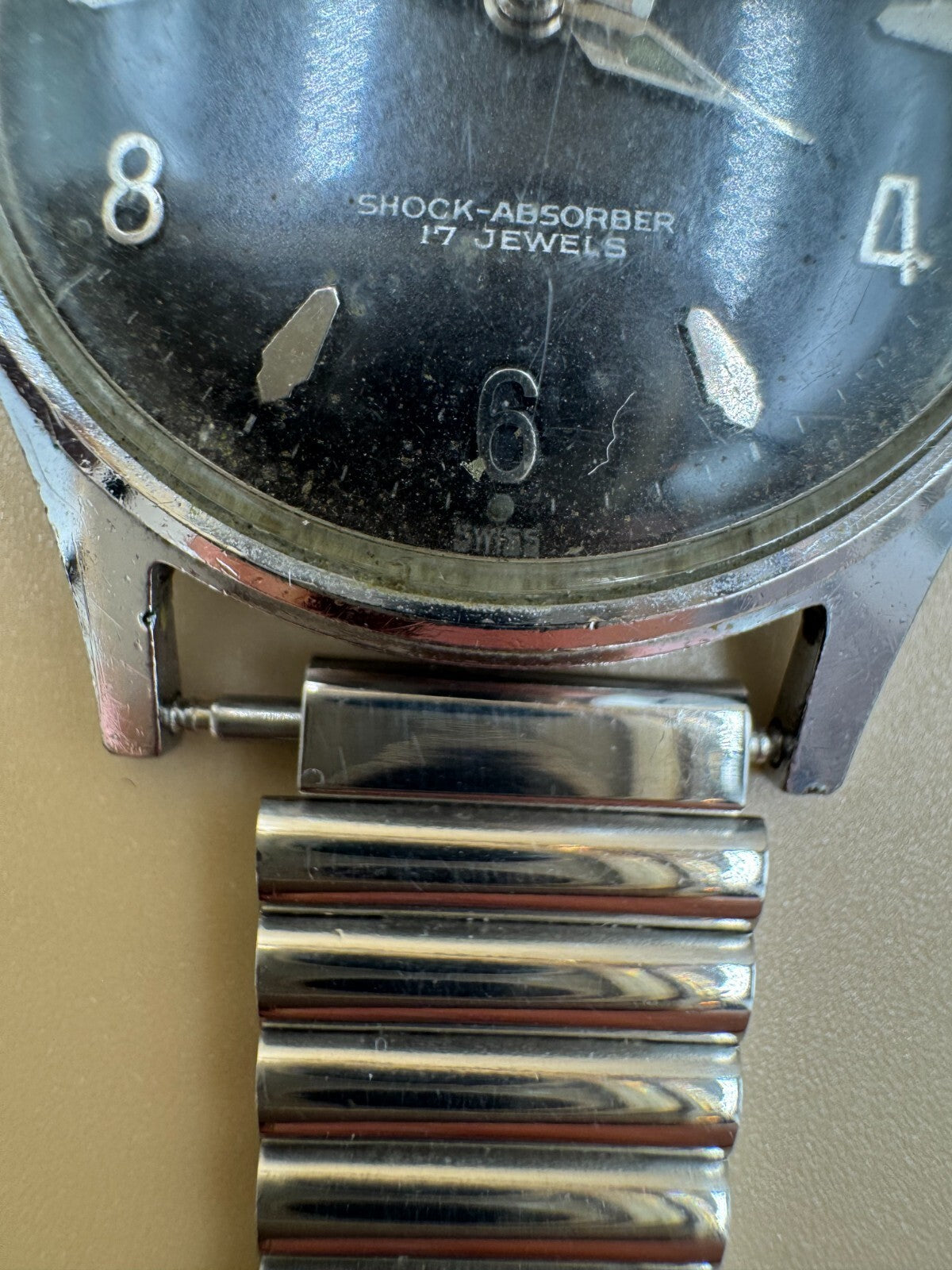 Vintage Belforte 17 Jewels Shock-Absorber Swiss mechanical watch Series #9045 G+