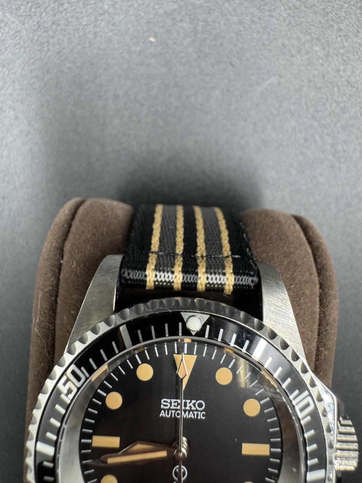 Brand New Black Seiko MODified Automatic Sub Men’s Watch 40mm NH35 Built In USA
