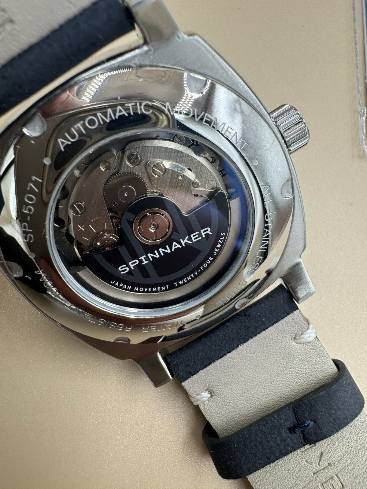 Spinnaker Hull California Blue Dial Japanese Automatic SP-5071-02 Men's Watch NM