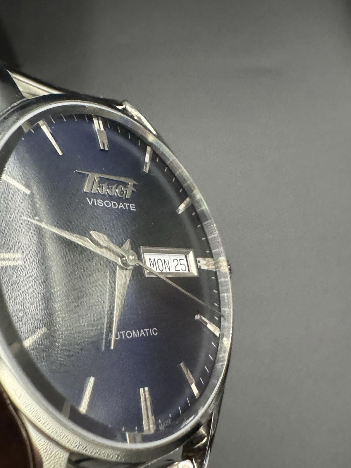 TISSOT HERITAGE VISODATE AUTOMATIC Blue Dial Swiss Made BOX