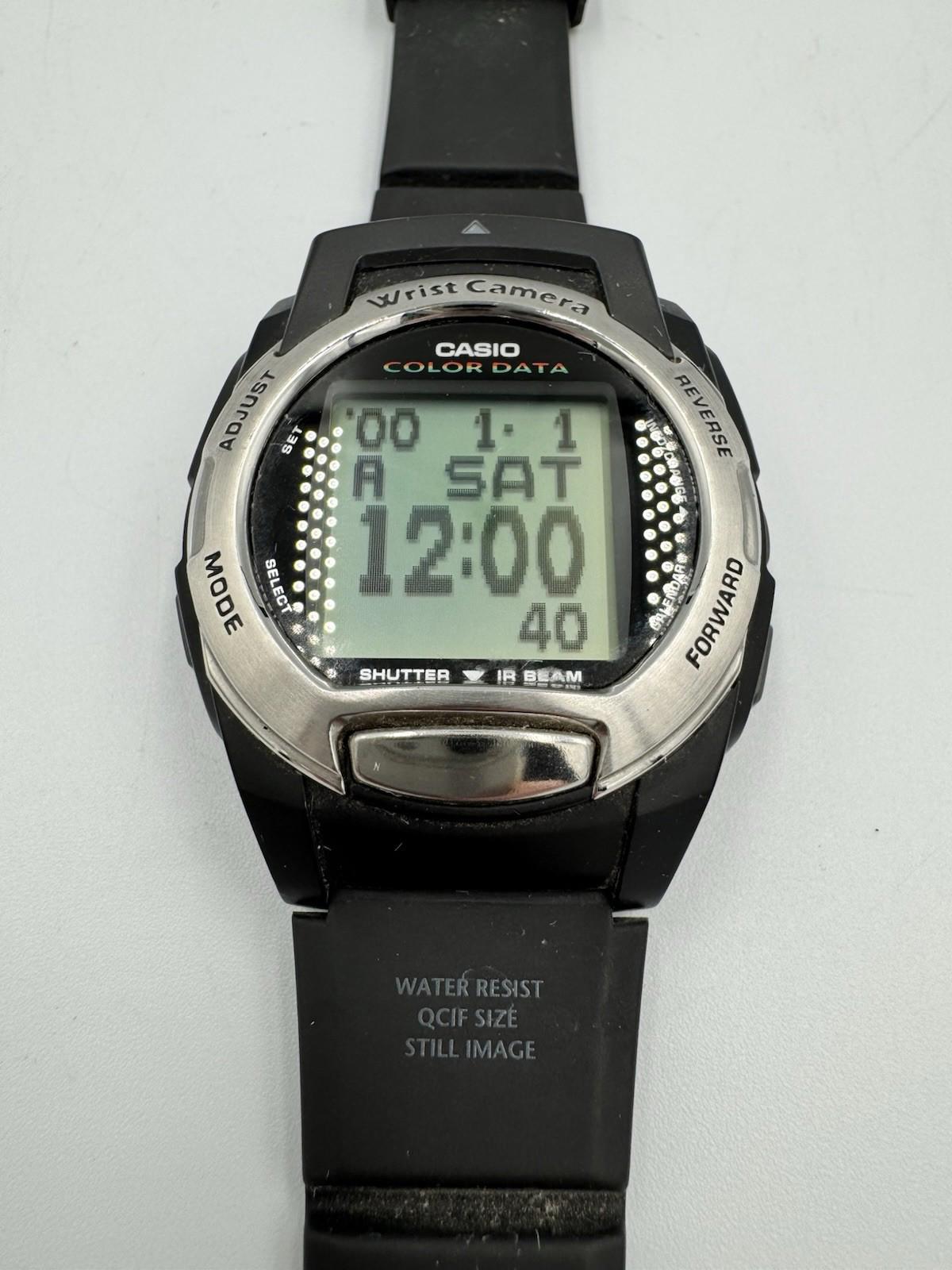CASIO Wrist Camera WQV-3 - Rare Digital Y2K Watch Japan