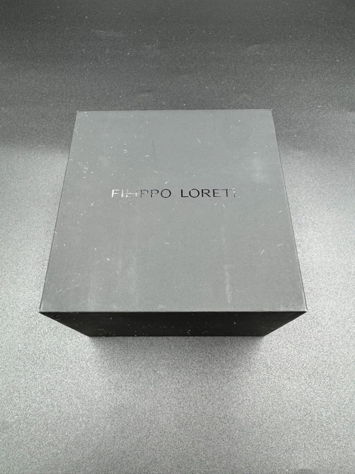 Filippo Loreti Ascari Chronograph Black Dial Rubber Strap 42mm New Sealed Box RR