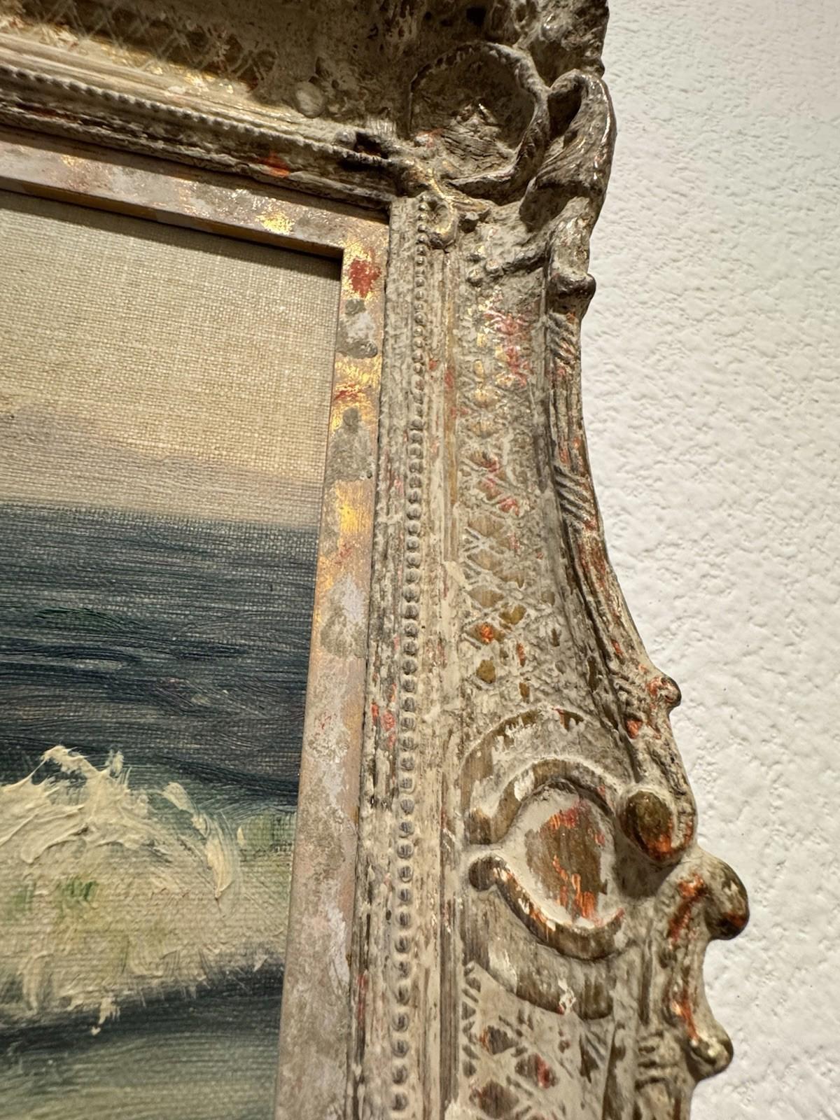 Francis Draper Signed Impressionist Seascape Oil Painting CA