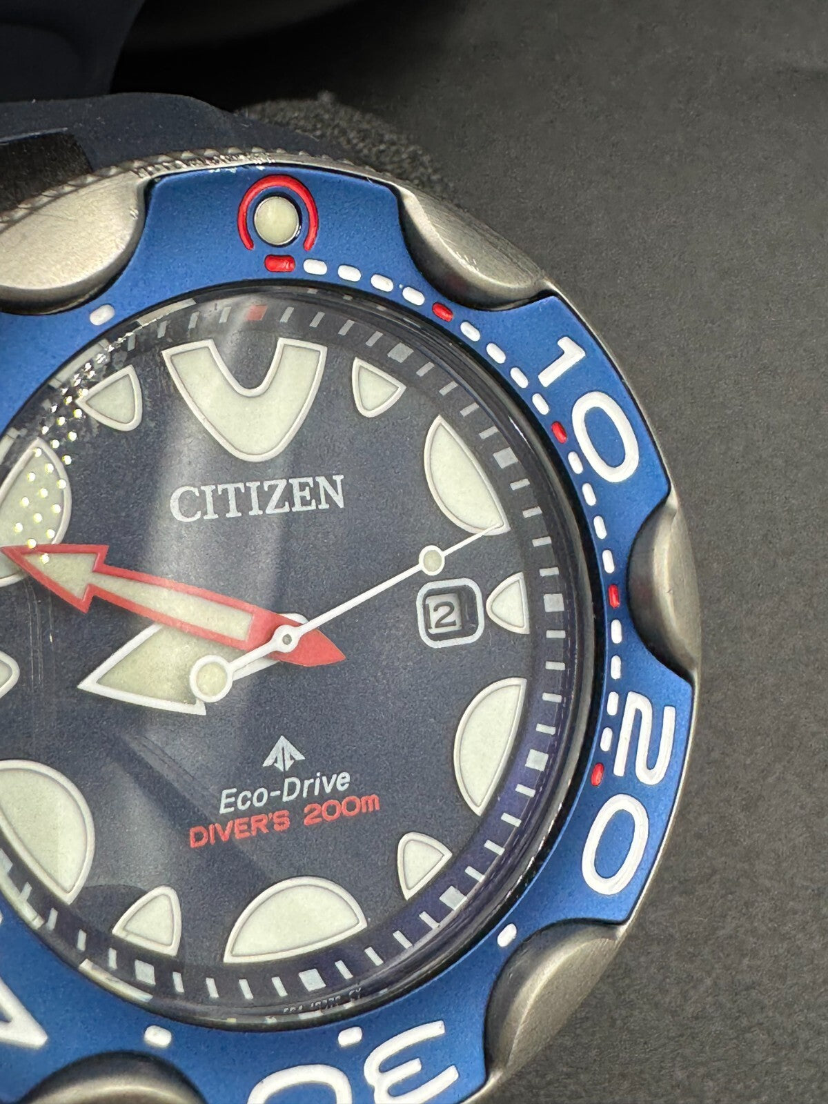 CITIZEN PROMASTER MARINE BN0231-01L Eco-Drive Diver's Watch 200m Orca Blue Used