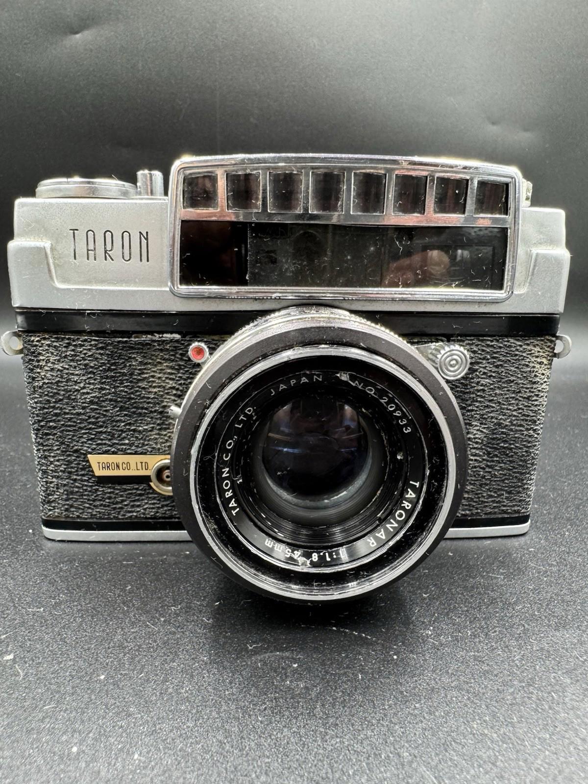 Vintage Taron Eyemax 1.8 45mm Camera Made In Japan No.20933 Untested Silver Cam