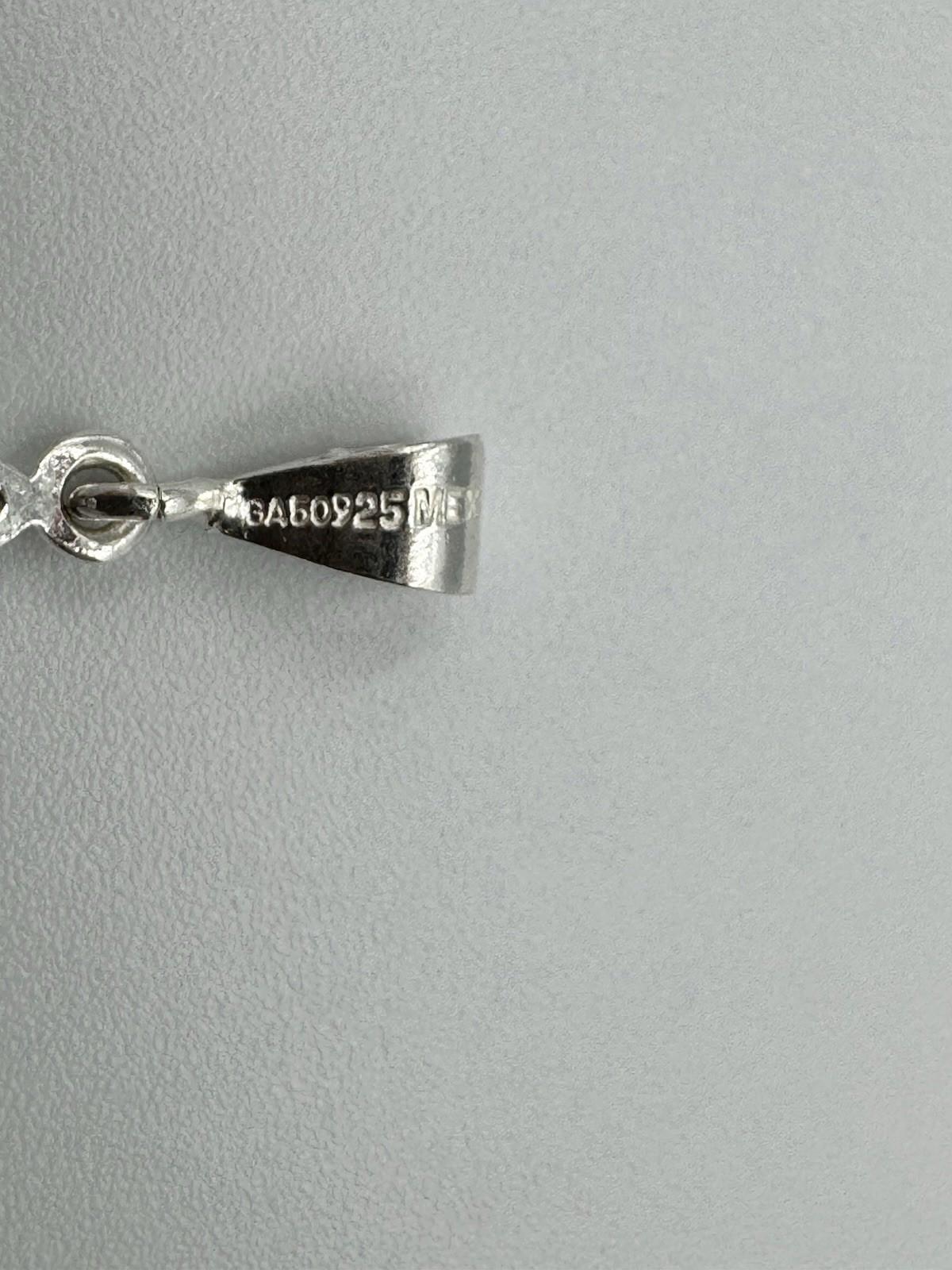 Mexico .925 Silver Evil Eye Starburst Pendant GA50925 w/ CZ