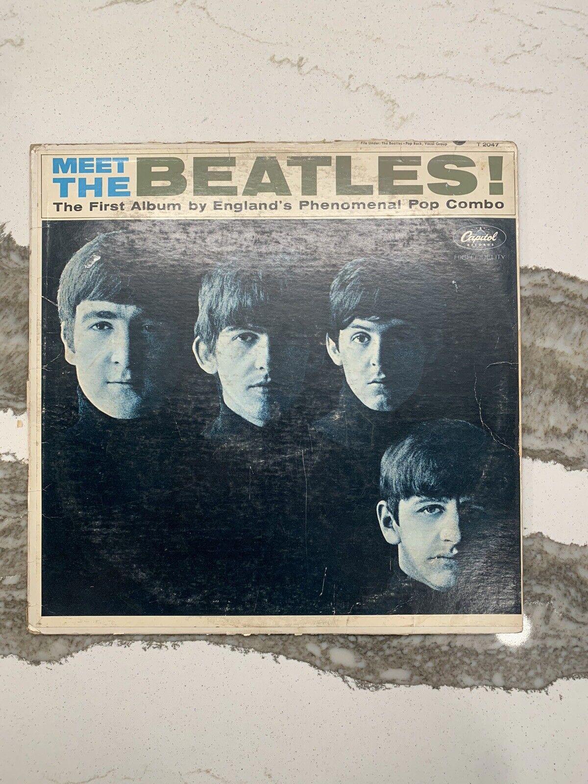 MONO! BEATLES - Sleeve & Vinyl "Meet the Beatles" Record