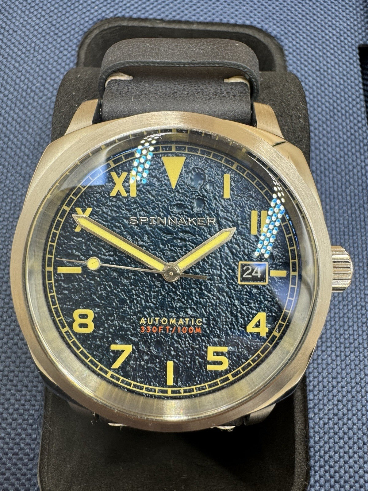 Spinnaker Hull California Blue Dial Japanese Automatic SP-5071-02 Men's Watch NM