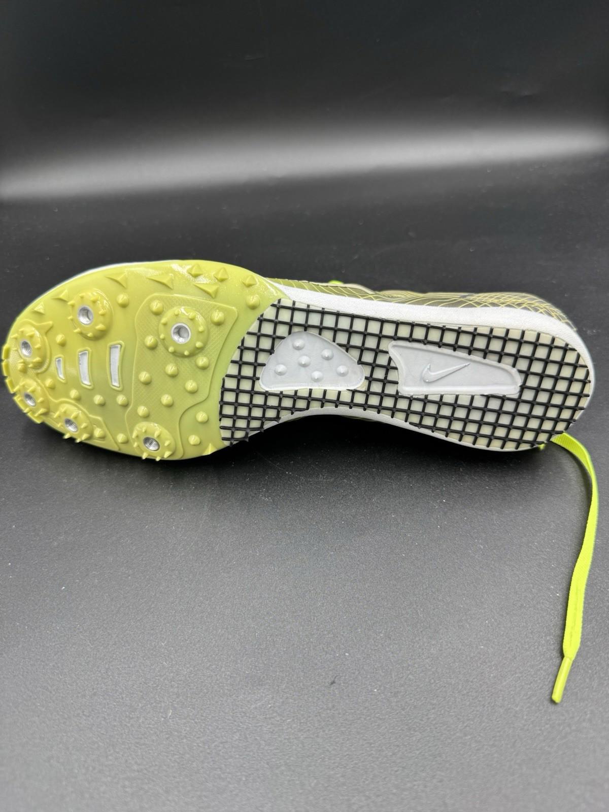 Nike Bowerman Series Track Spike Shoe Signed Kara Goucher Yellow Size 8.5 New NM