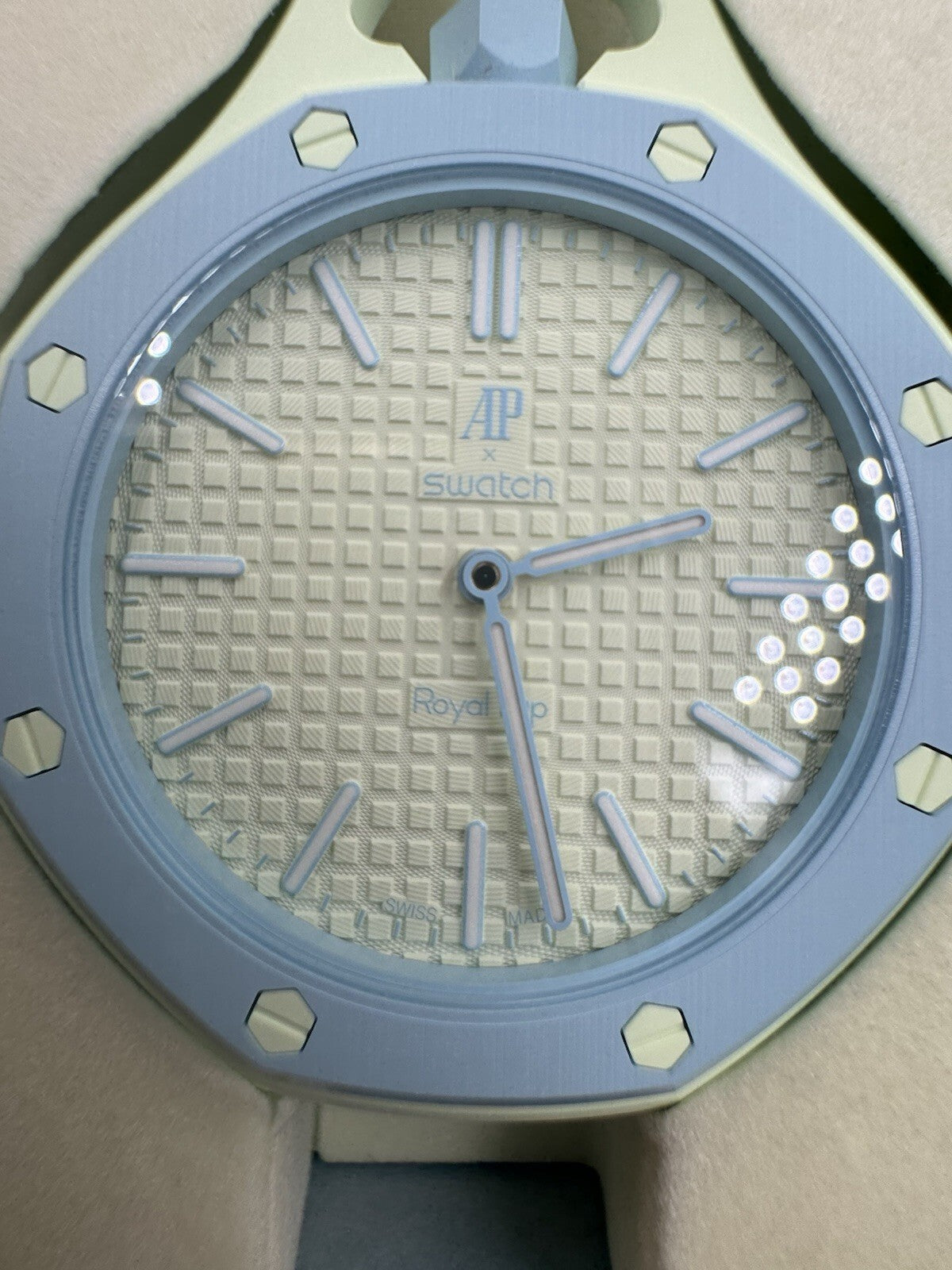 Blue AP x Swatch Royal Pop Audemars Piguet Blaue Acht NEW IN BOX - WATCH IN HAND