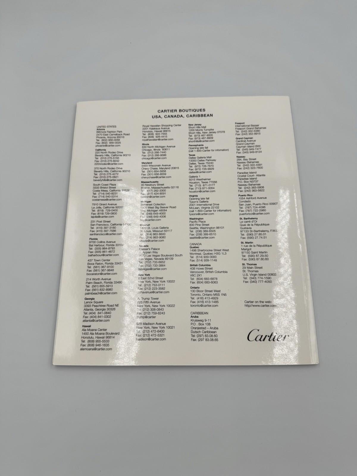 CARTIER 2000 CATALOG-88 PAGES SOFT COVER BOOK PRINTED IN