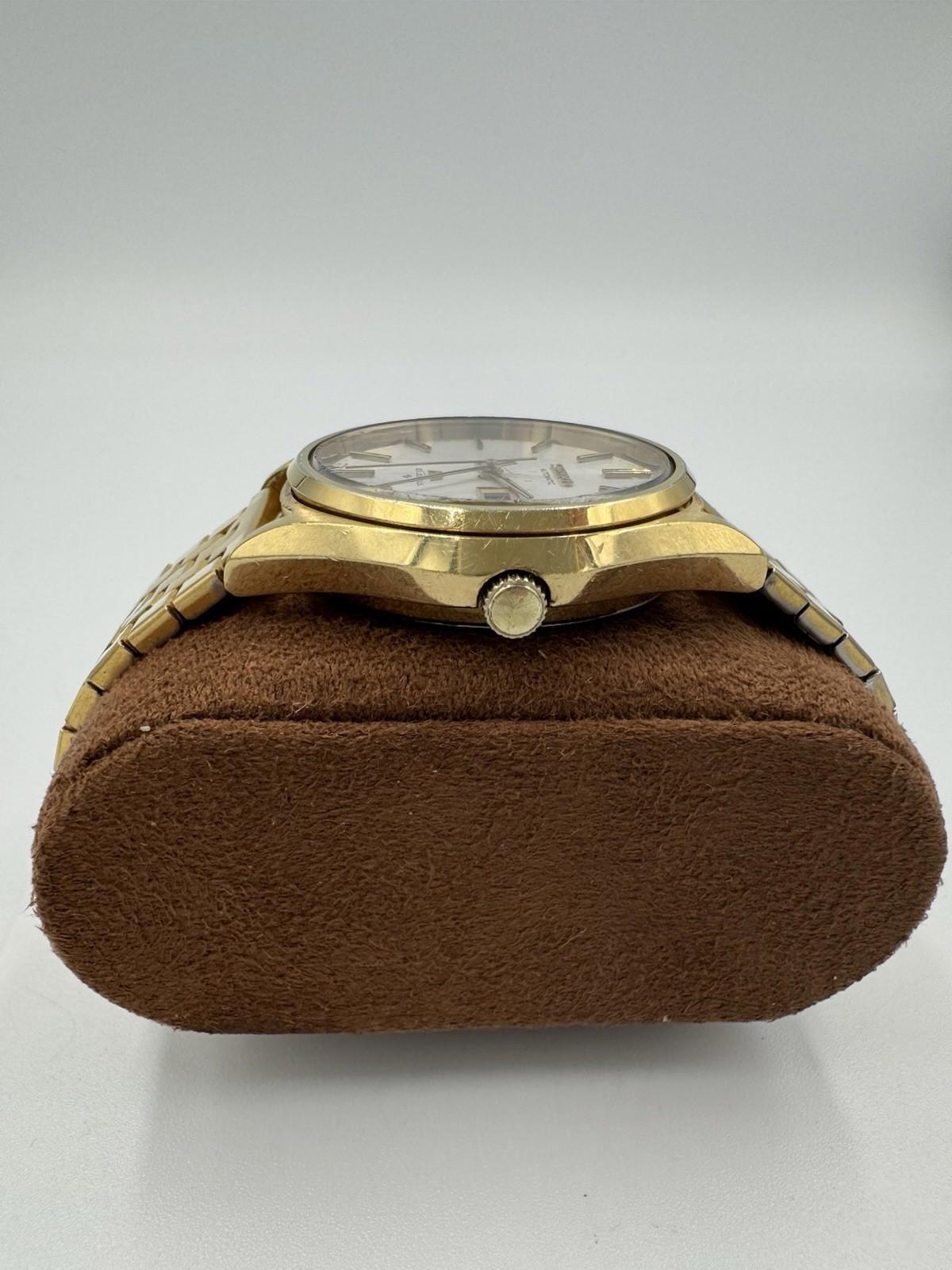 1970s Seiko Lord Matic LM 56068050 Gold Automatic USC Etched