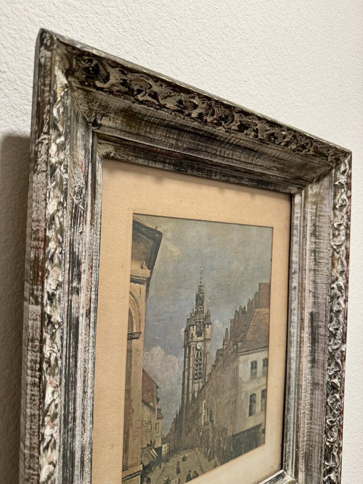 Jean-Baptise Camille Corot The Belfry of Douai Custom Framed Print - See Photos